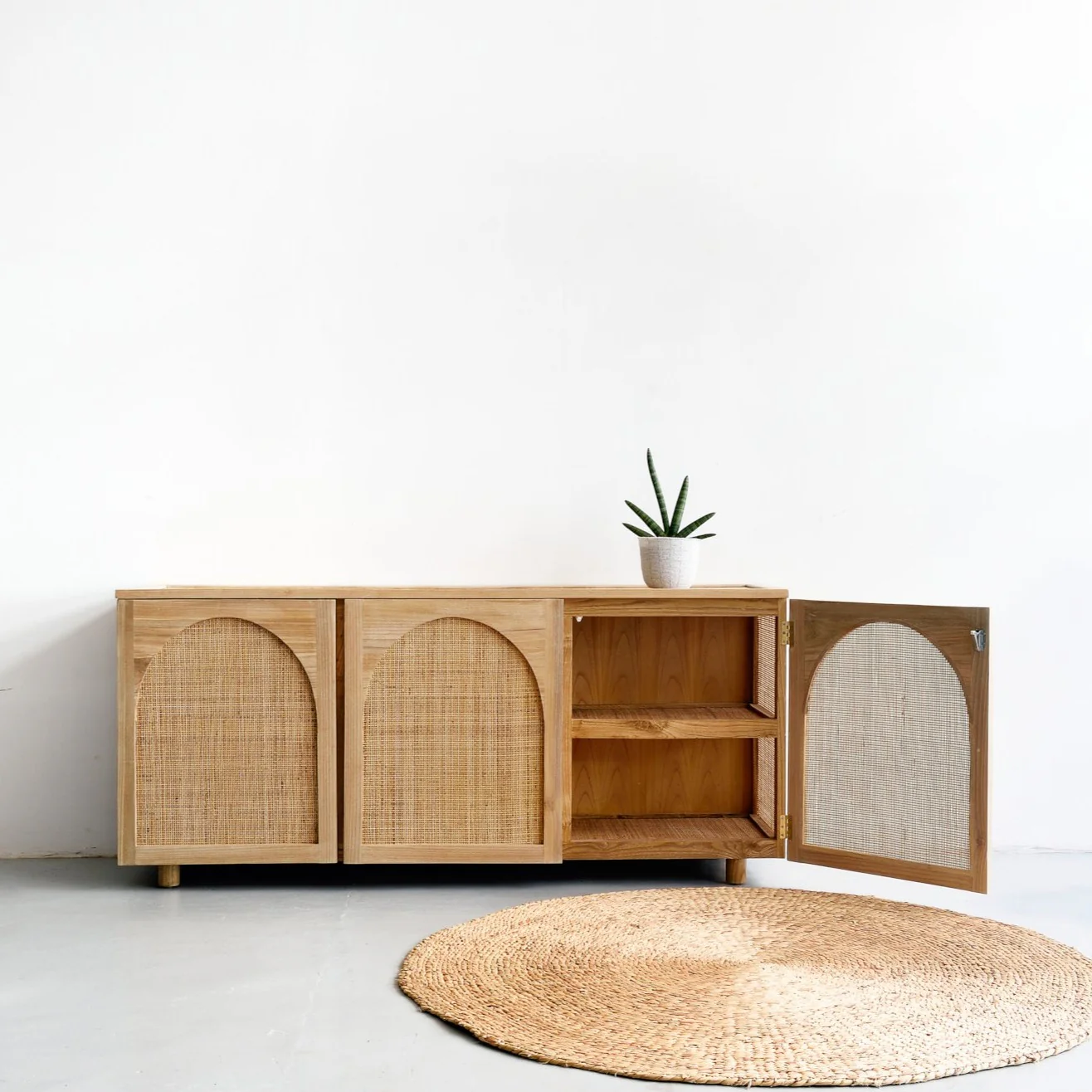 3 Door Arch Cabinet - Image 4