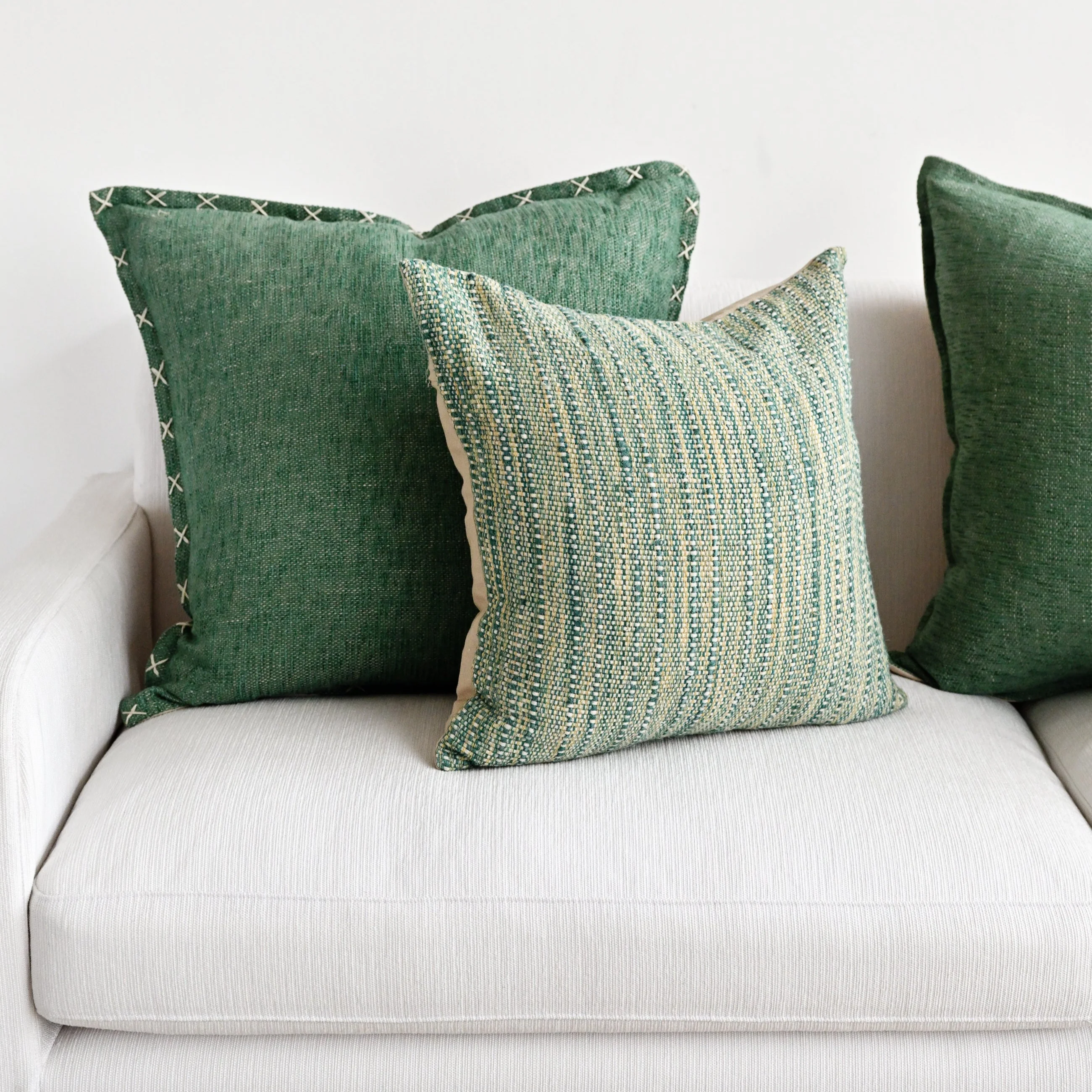 Anaisha Green Cushion Cover - 55cm x 55cm - Image 2