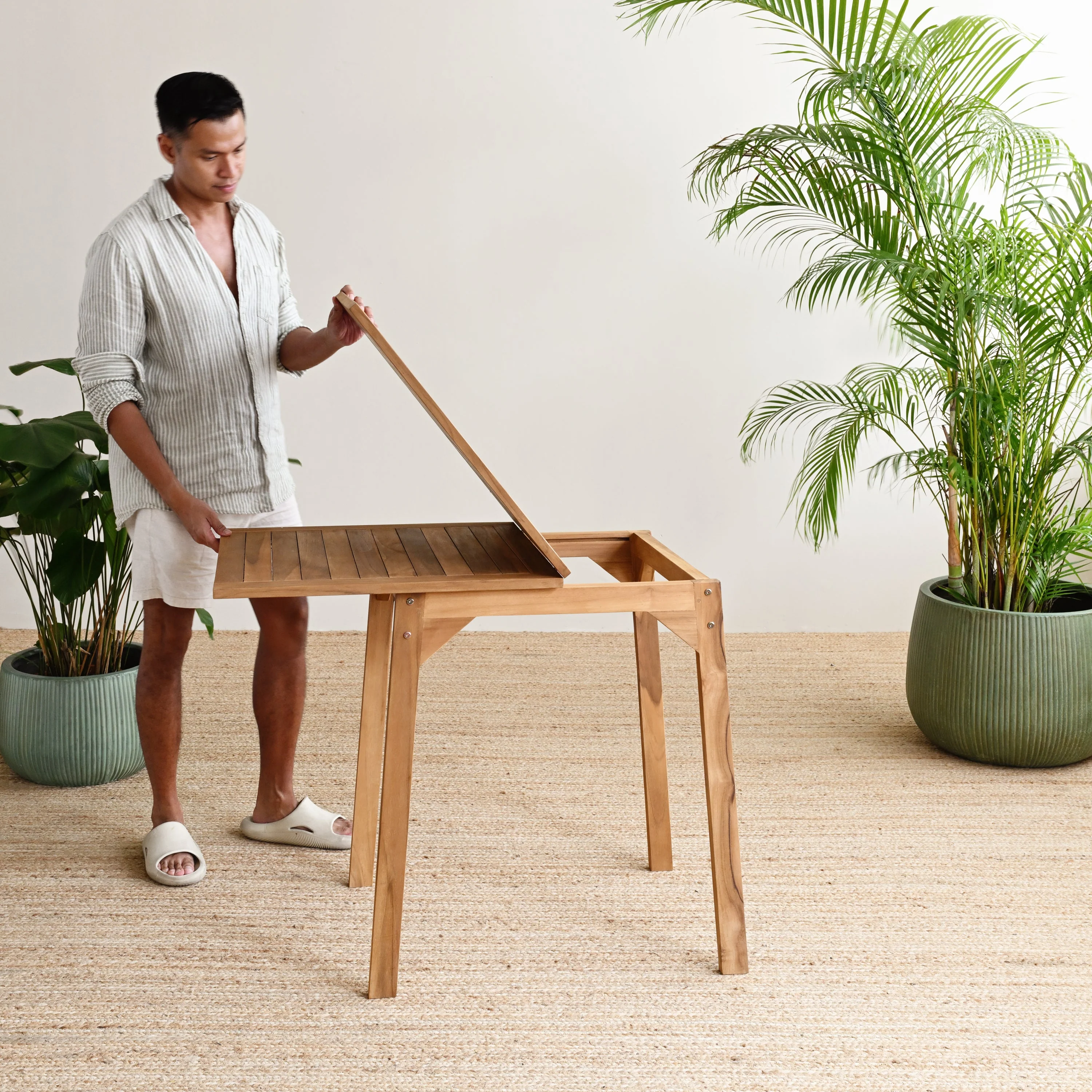 Balige Extendable Teak Dining Table - Image 5