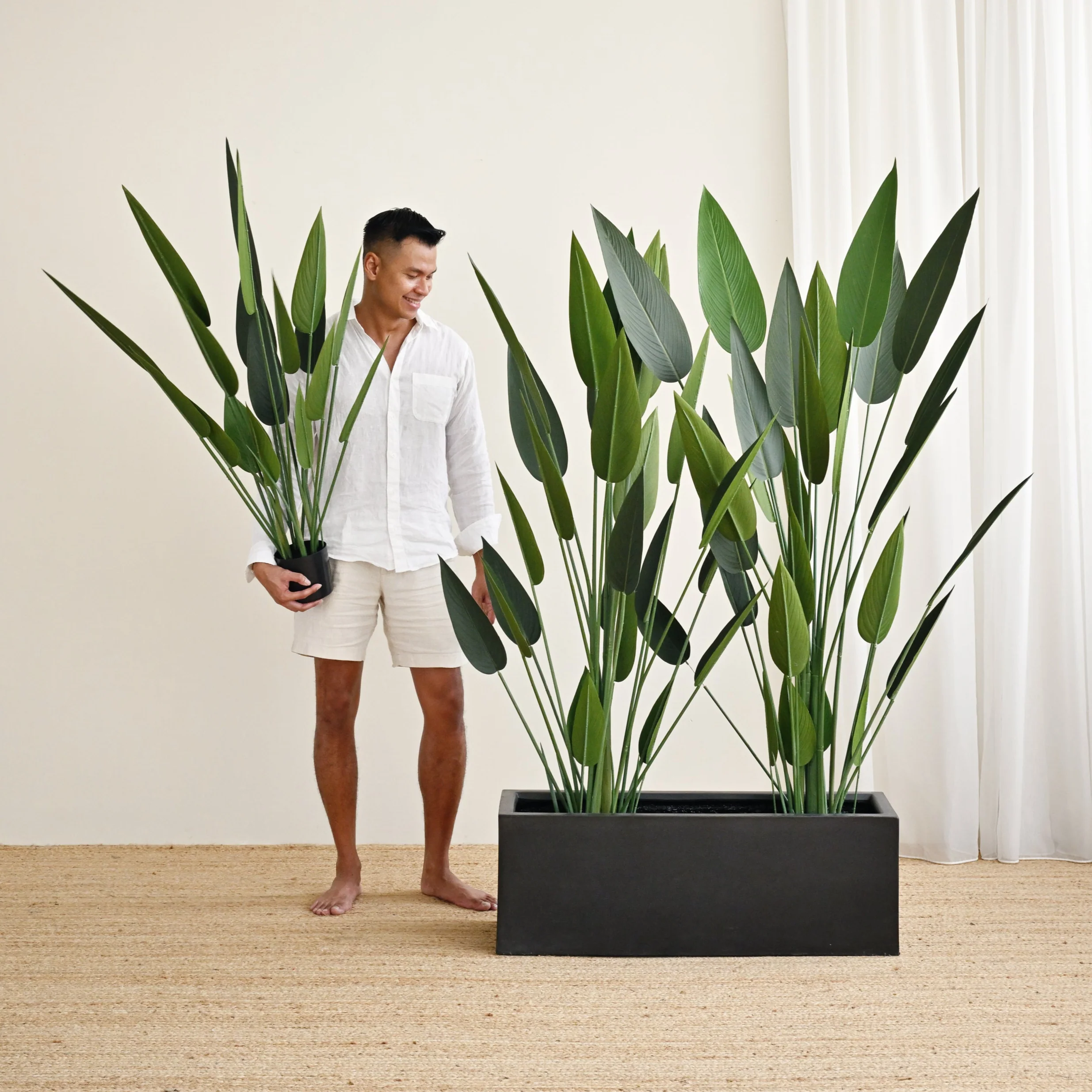 Black Rectangle Planter Box - Image 2