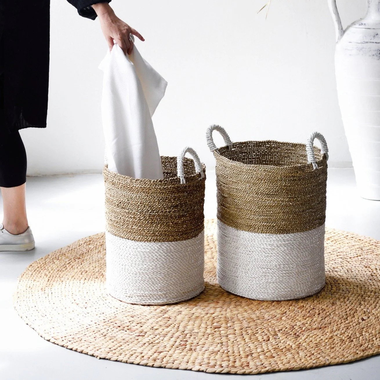 Byron Bay Basket - White - Image 2