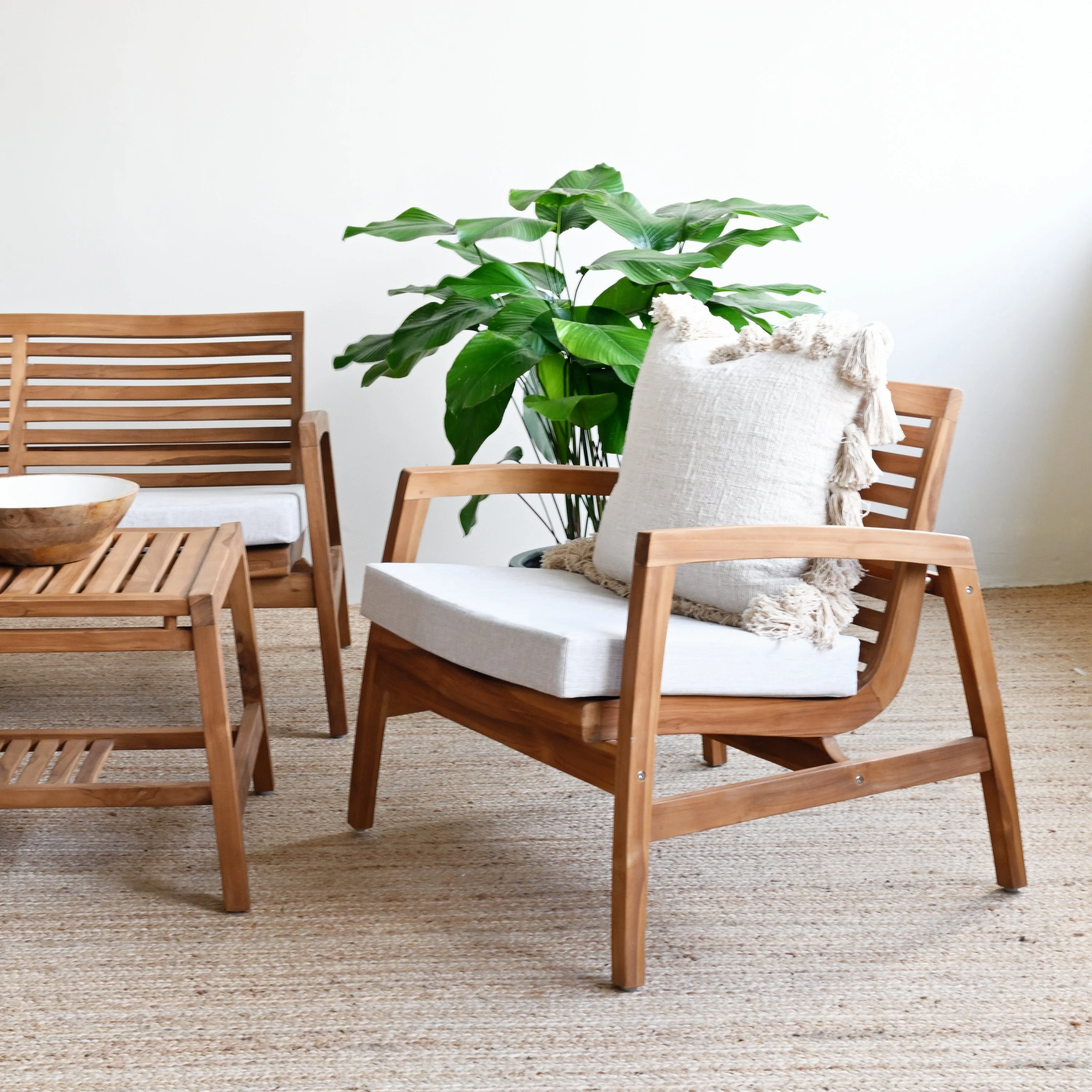 Dover Outdoor Arm Chair with Cushion - Image 2