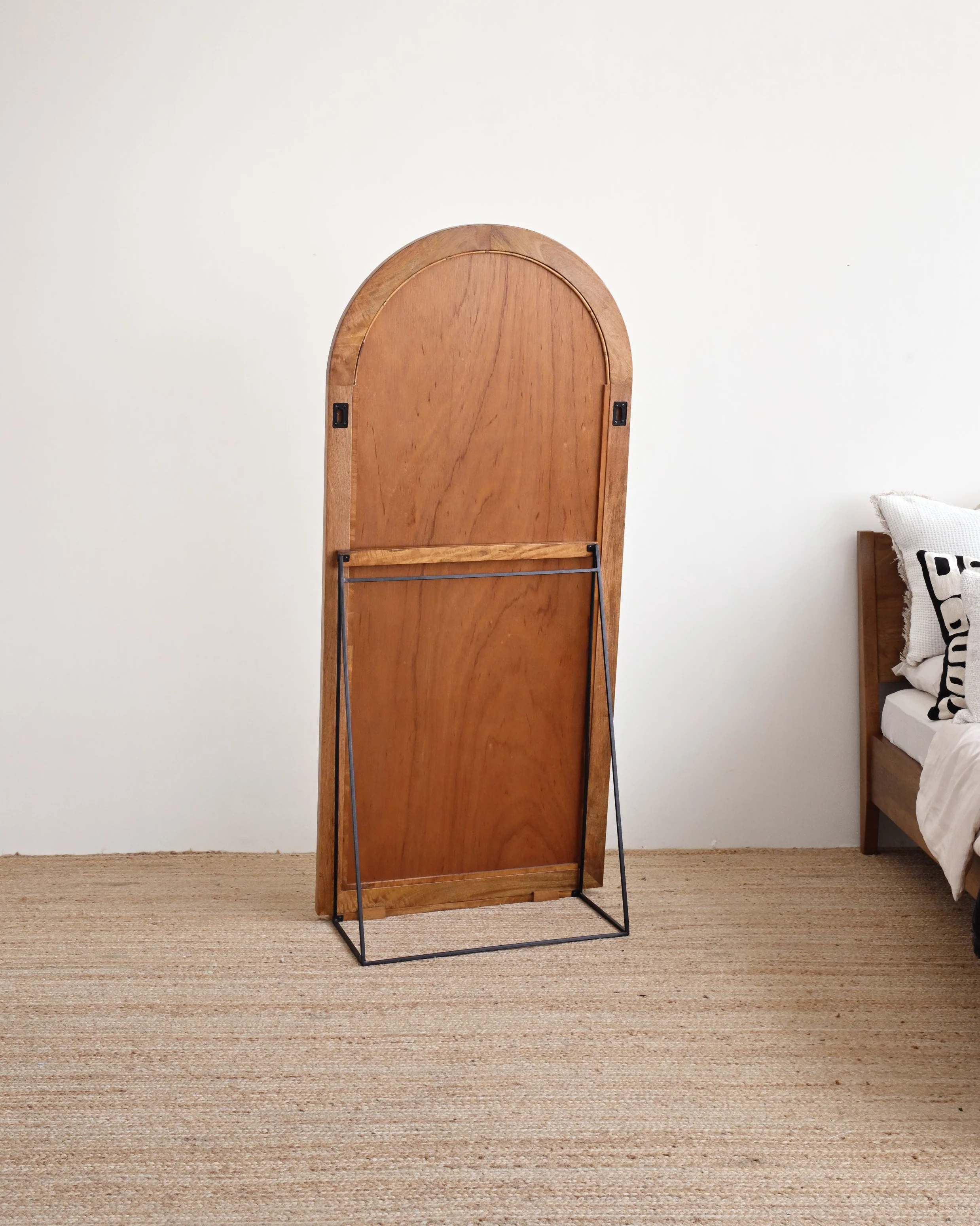 Gaia Arched Standing Mirror 180cm - Tallow - Image 5