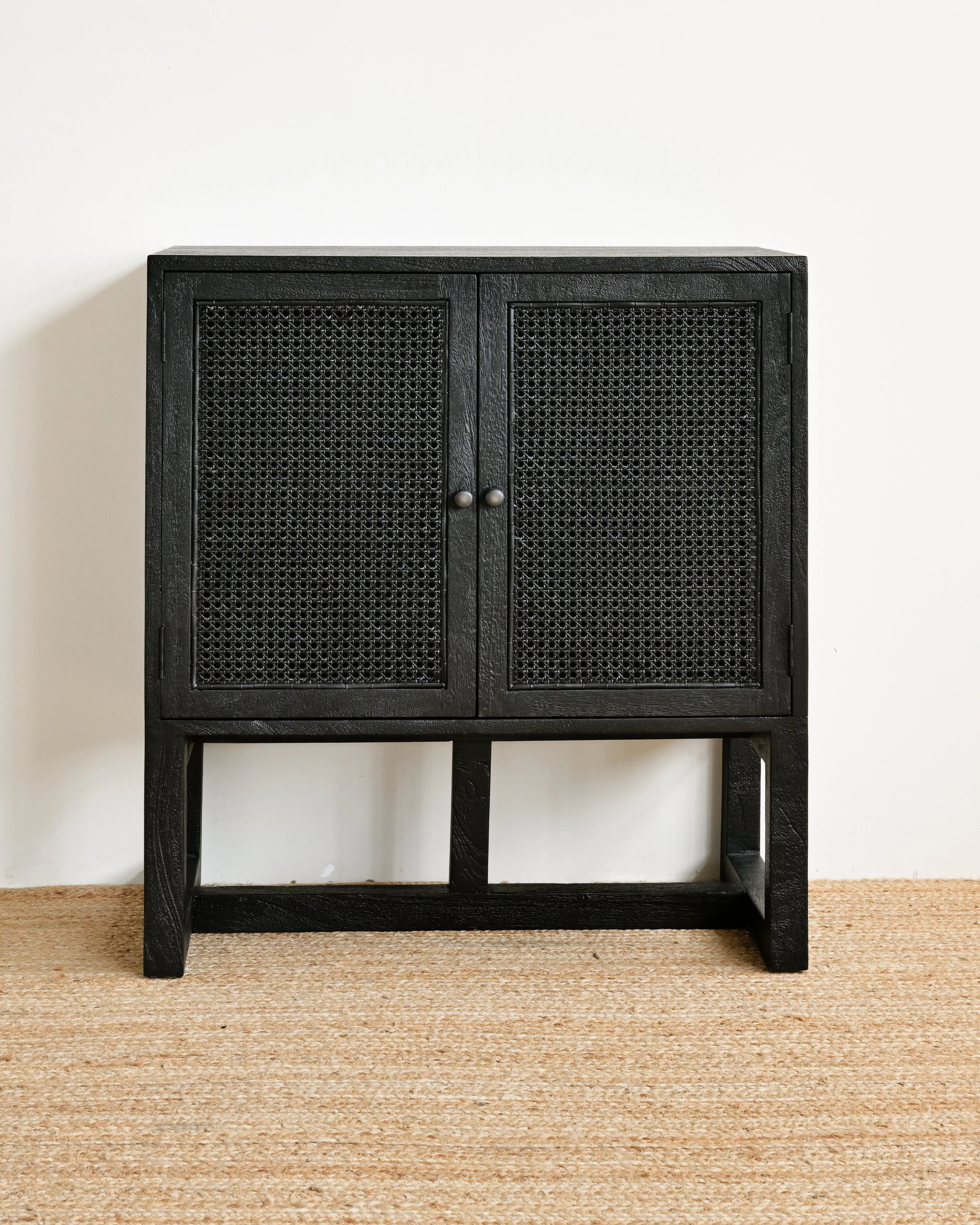 Gili 2 Door Sideboard - Rustic Black