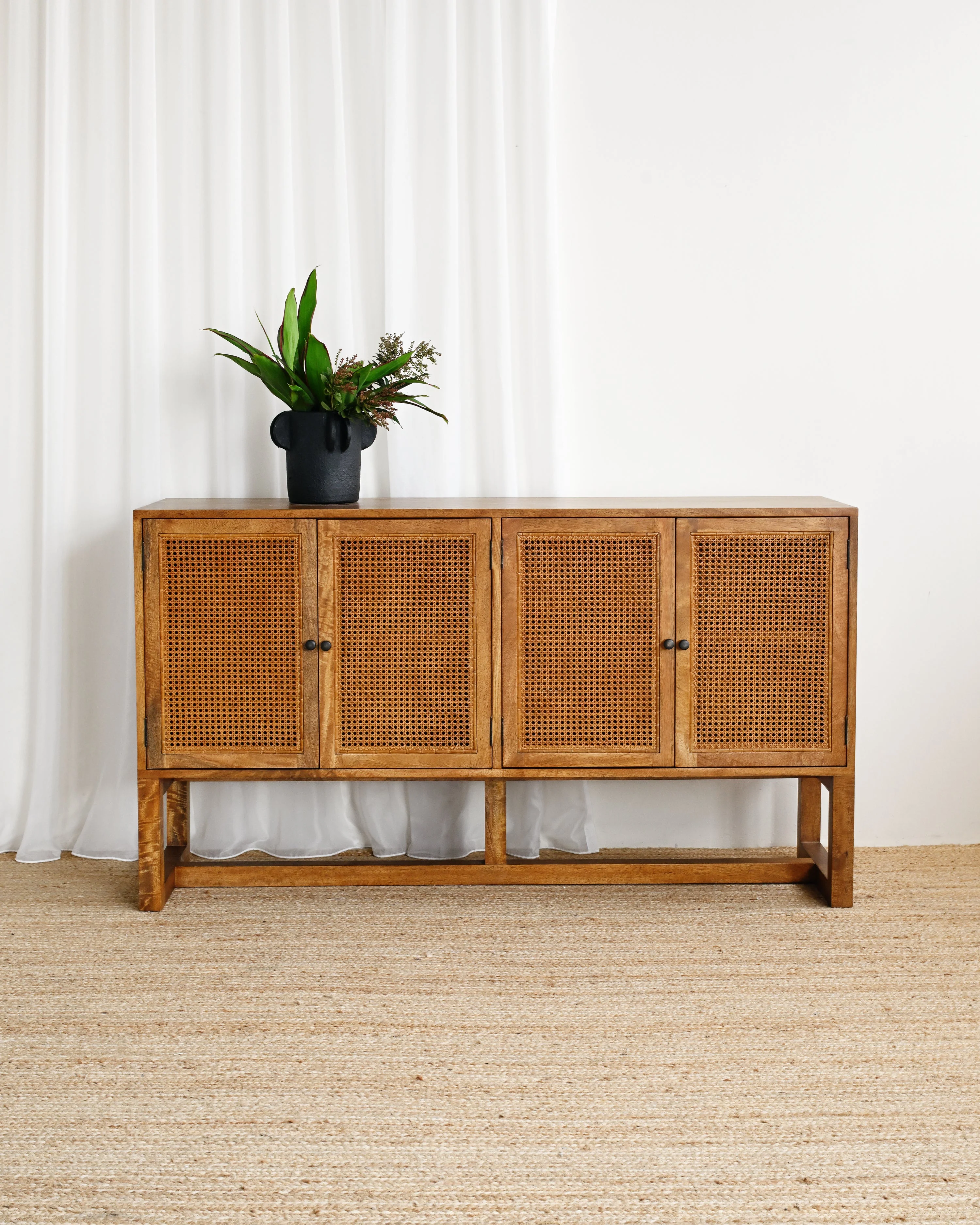 Gili 4 Door Sideboard - Tallow