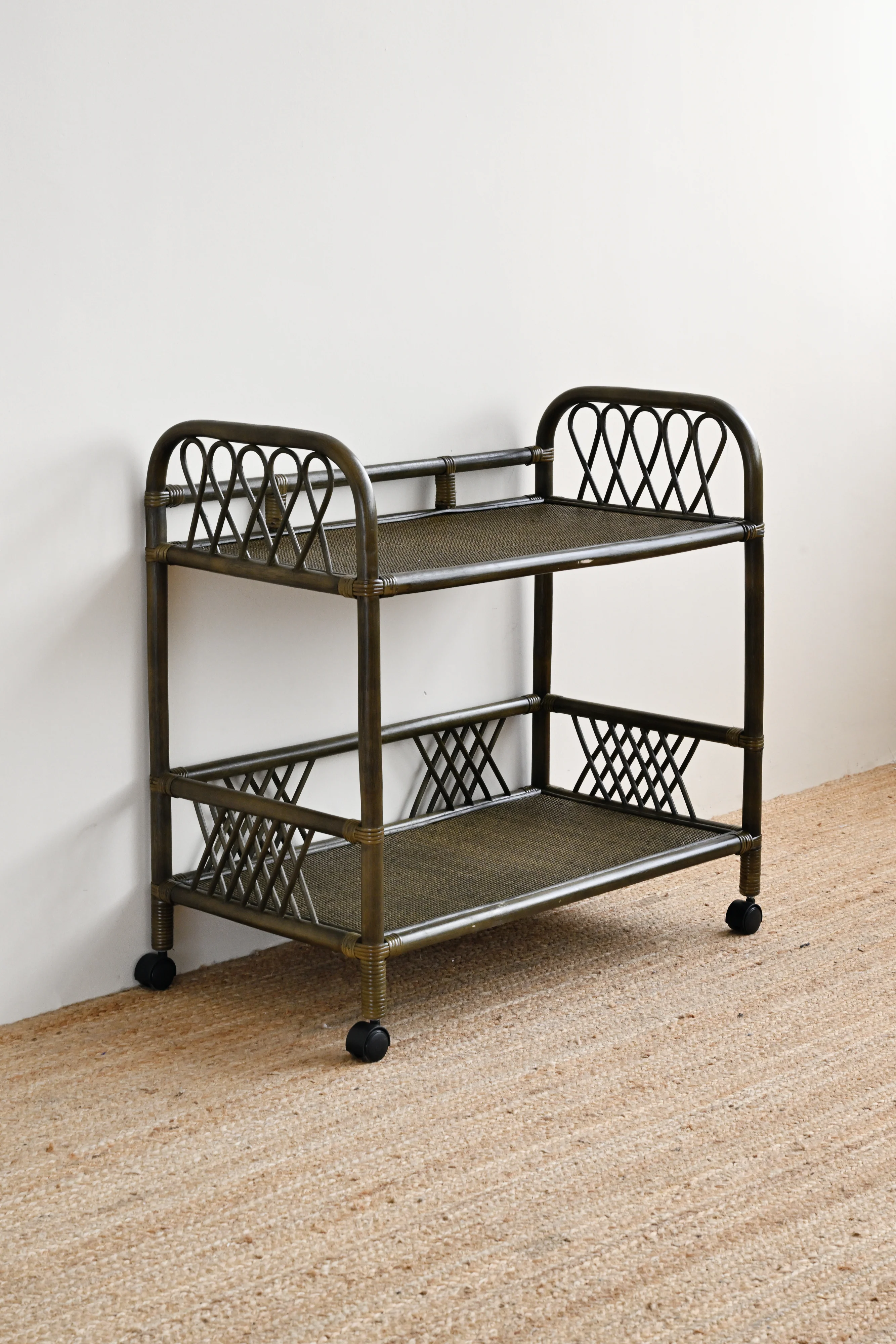 Iberia Rattan Barcart - Olive - Image 4