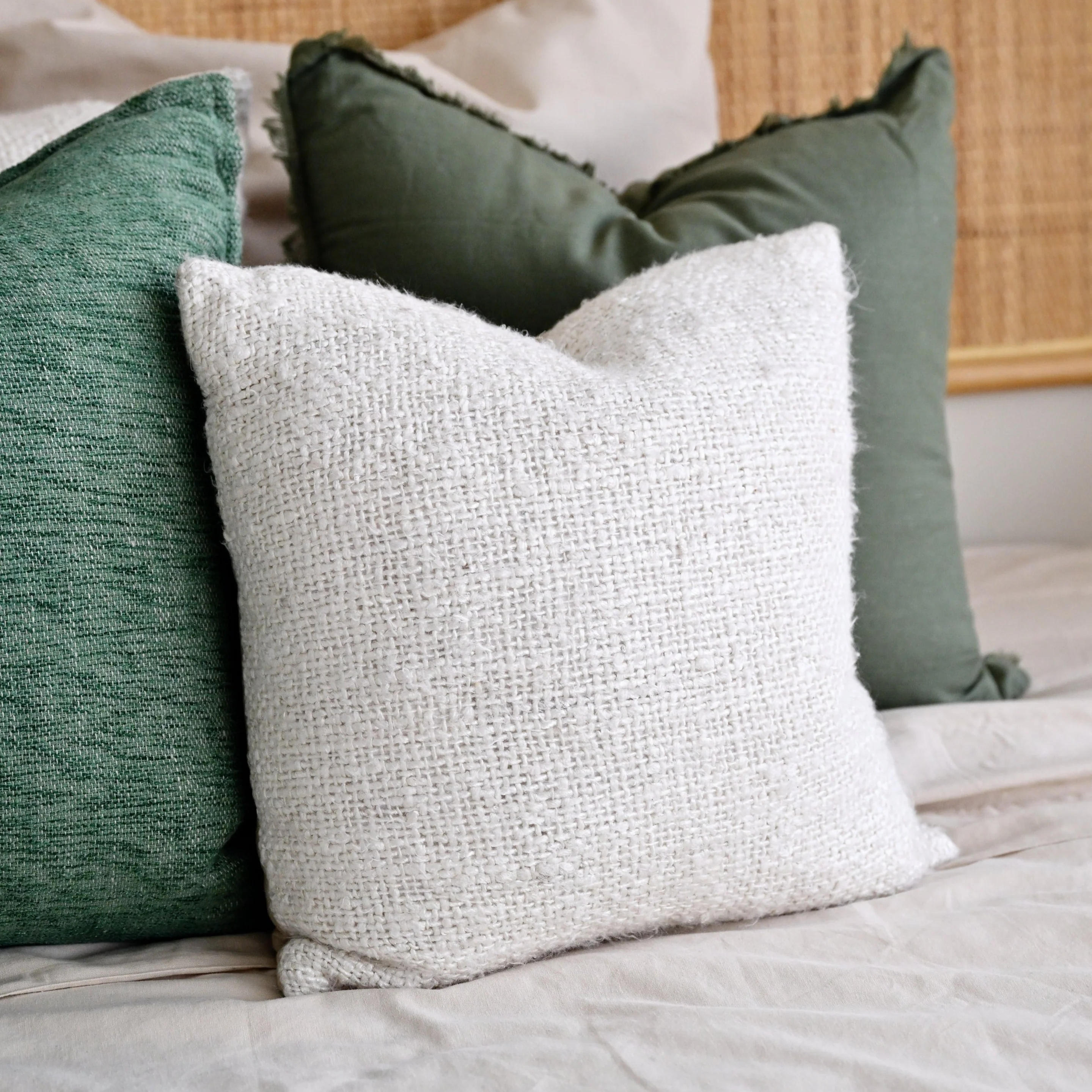 Indu Cream Cushion Cover - 45cm x 45cm - Image 5
