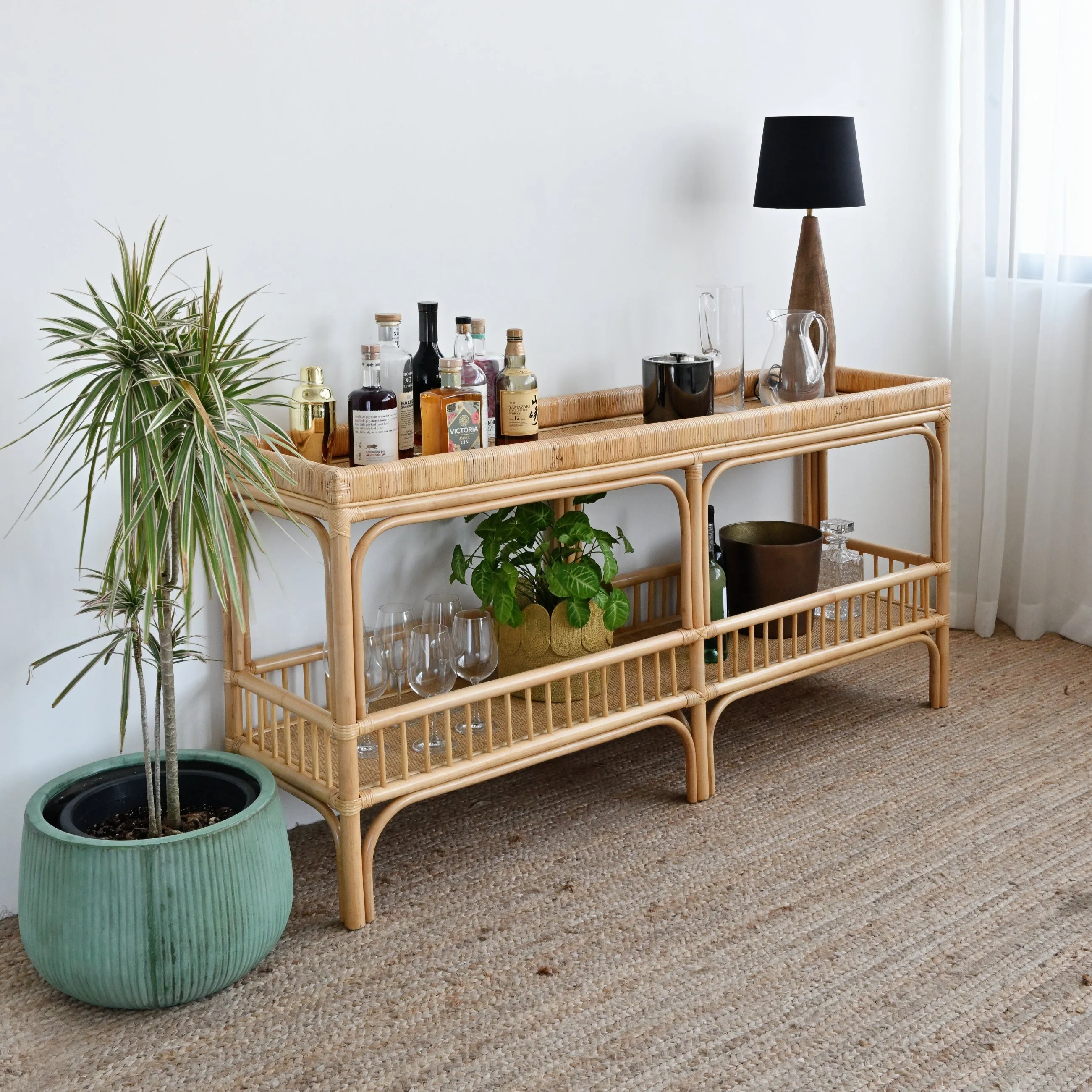 Pulau Rattan Long Console - Image 5
