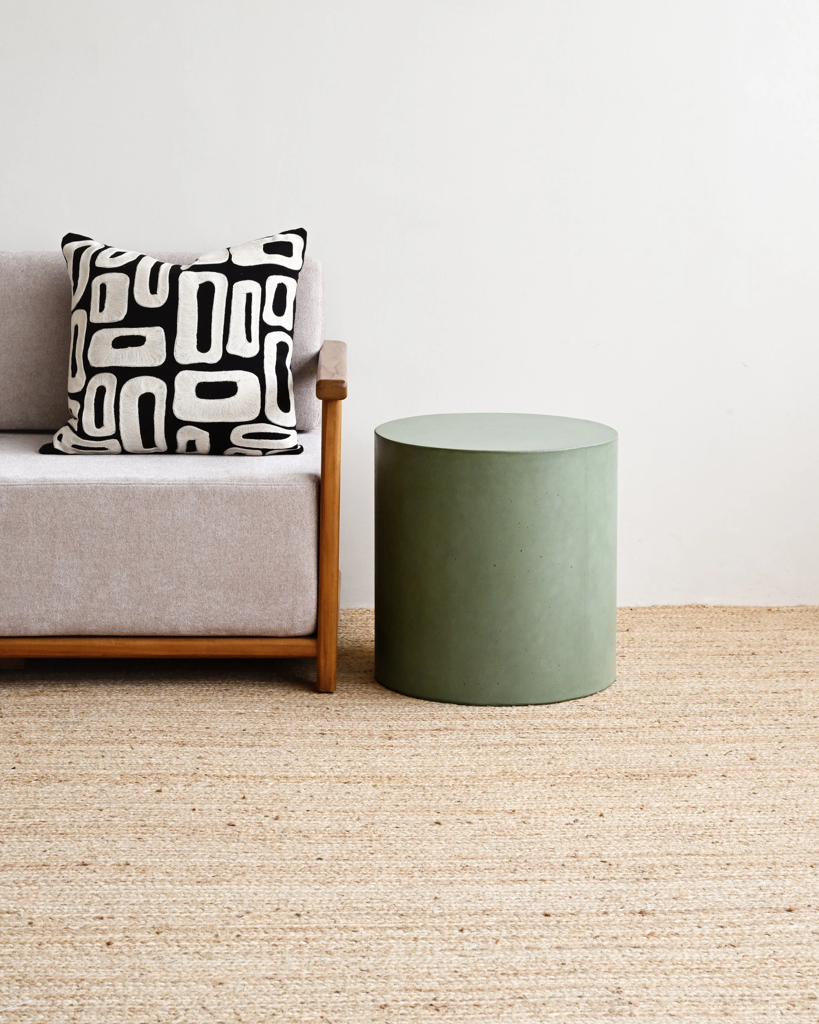 Ito Concrete Side Table - Olive Green - Image 2