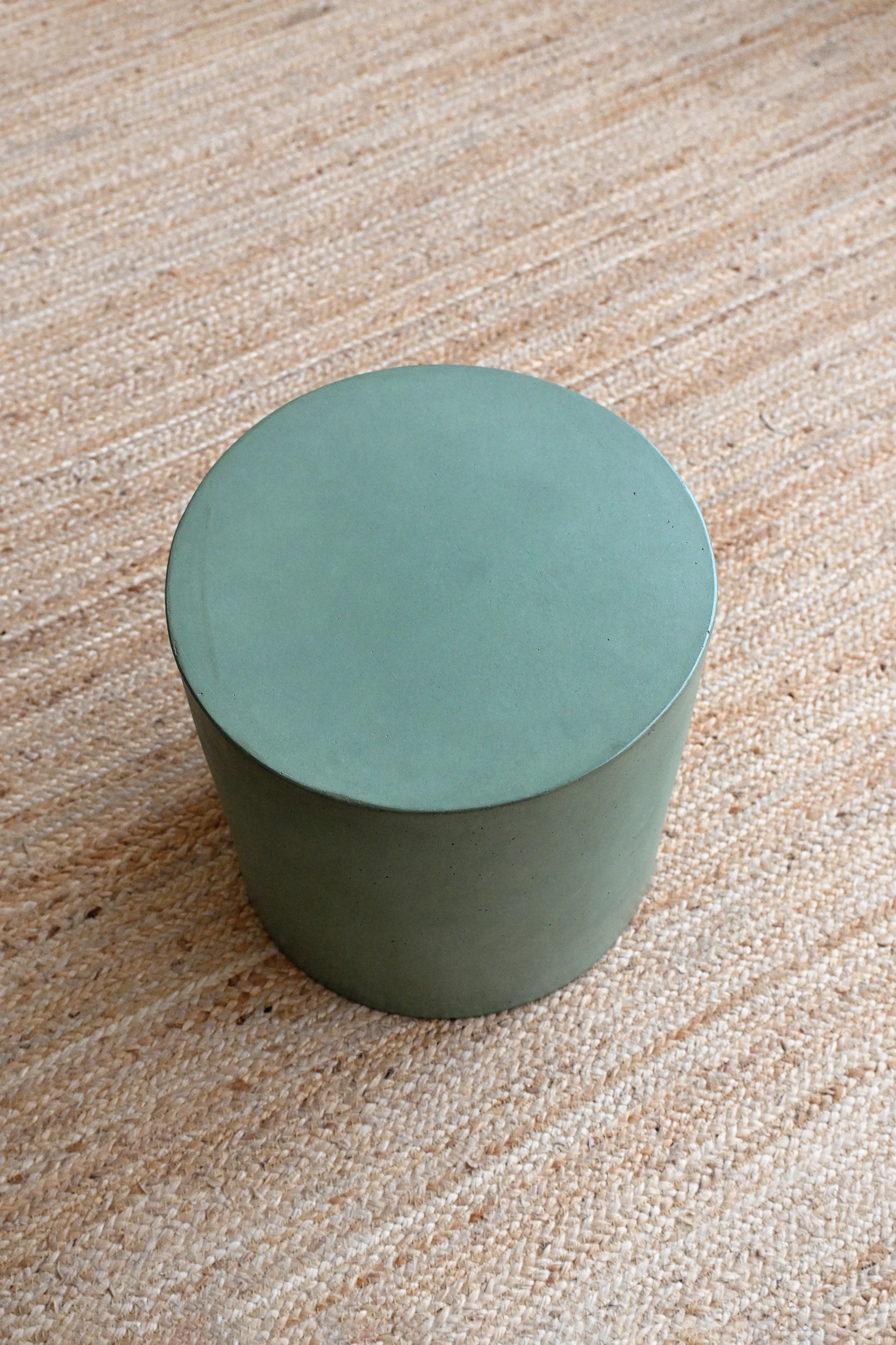 Ito Concrete Side Table - Olive Green - Image 6