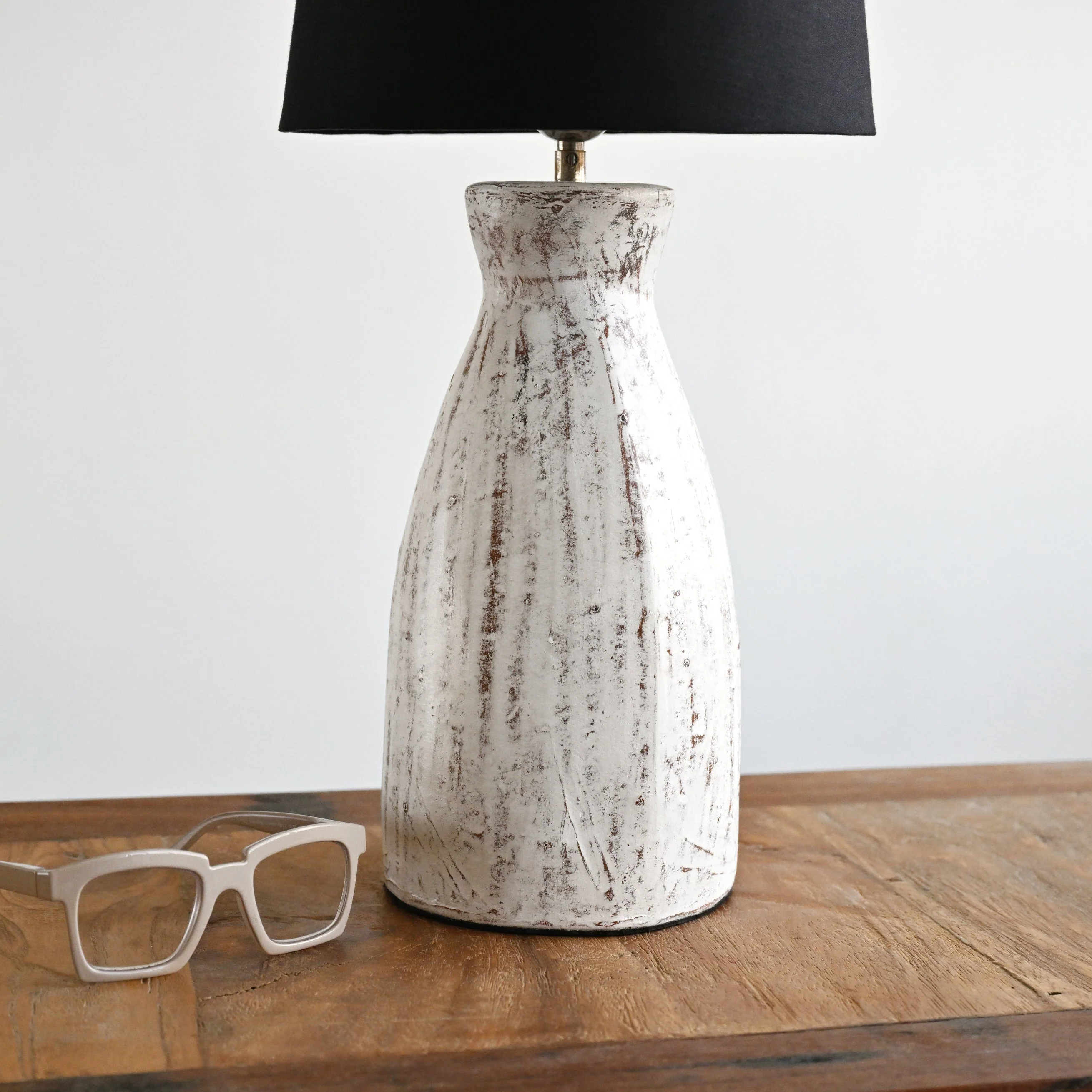 White Wash Java Lamp - Image 5