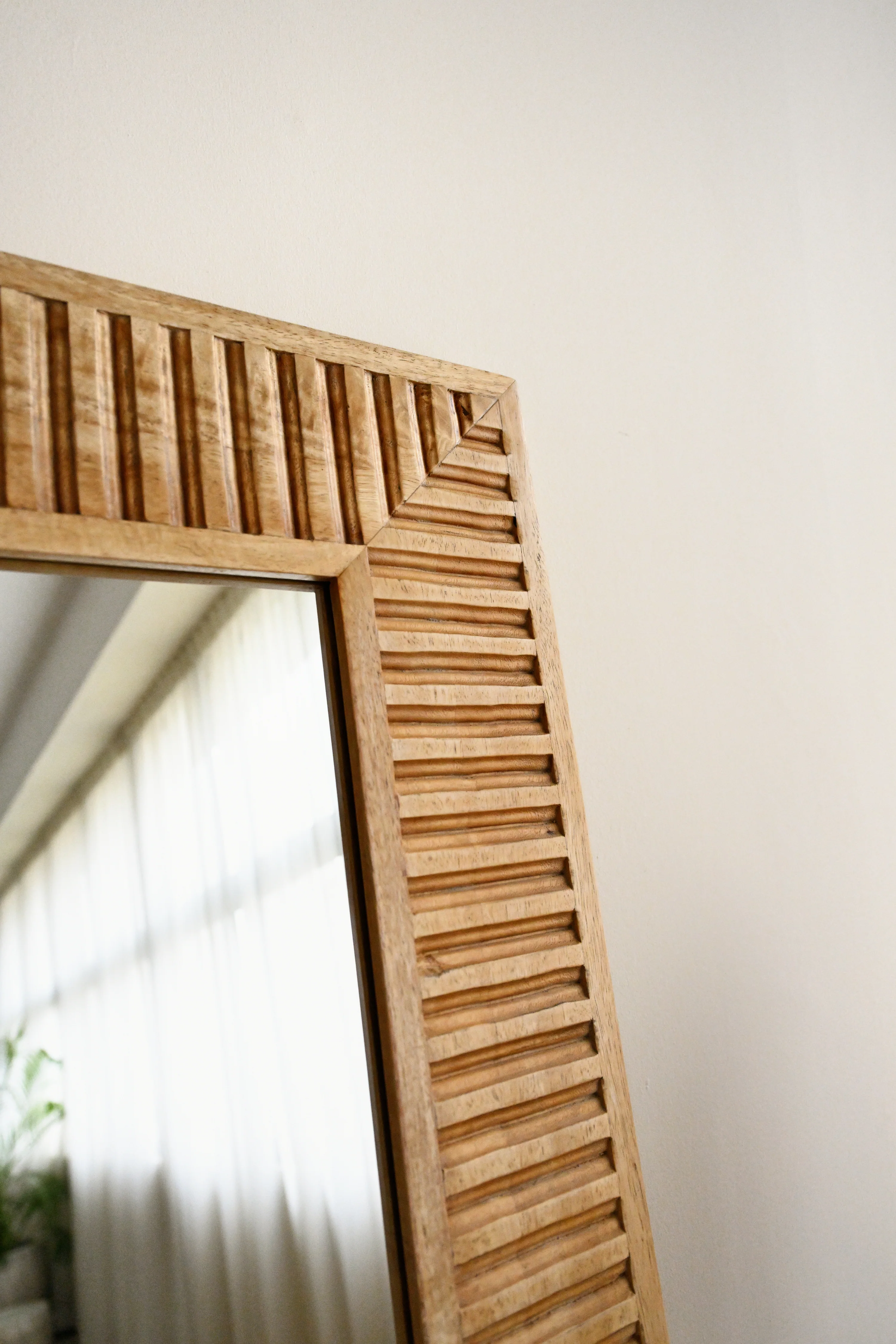 Kediri Standing Mirror 180cm x 80cm - Natural - Image 4