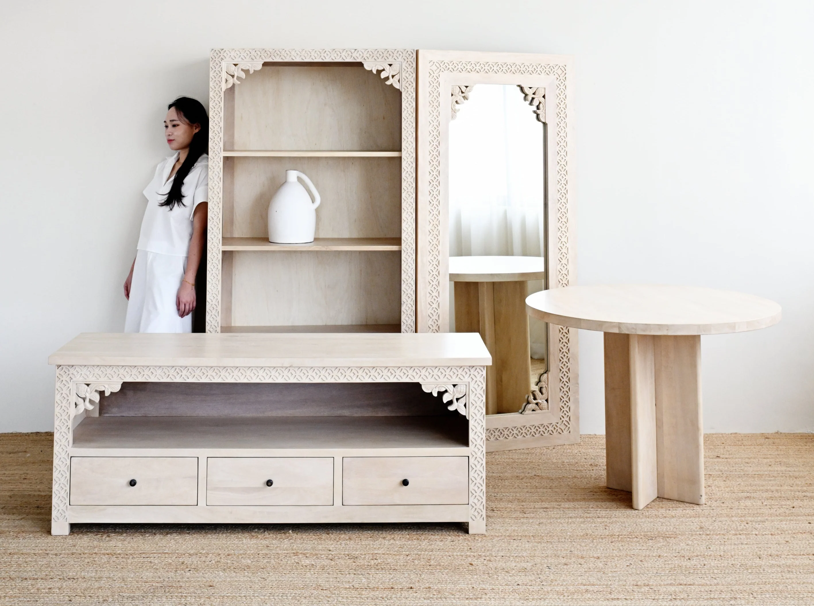 Ketok Bookshelf - White Wash - Image 5