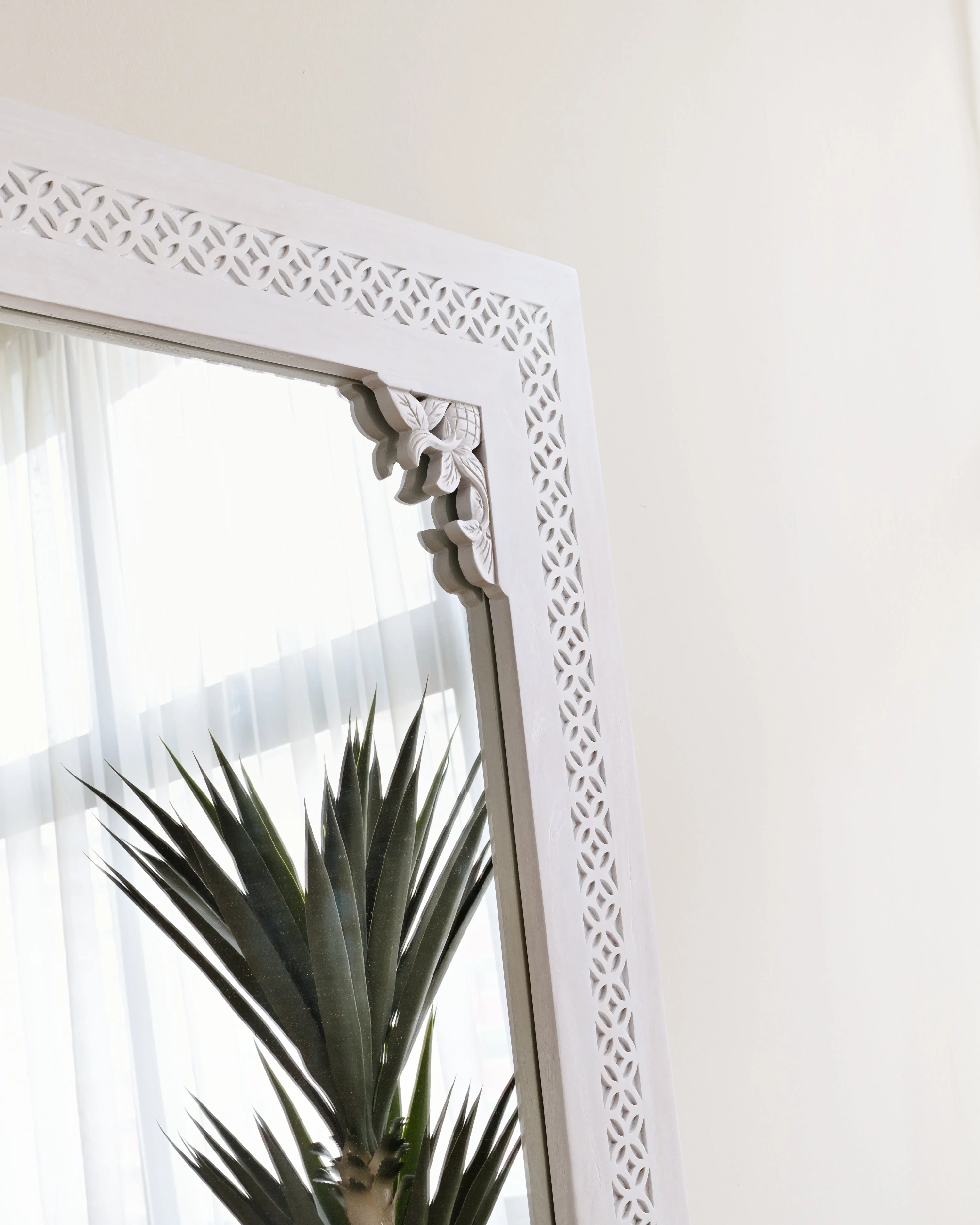 Ketok Standing Mirror - White Wash 200cm x 100cm - Image 2