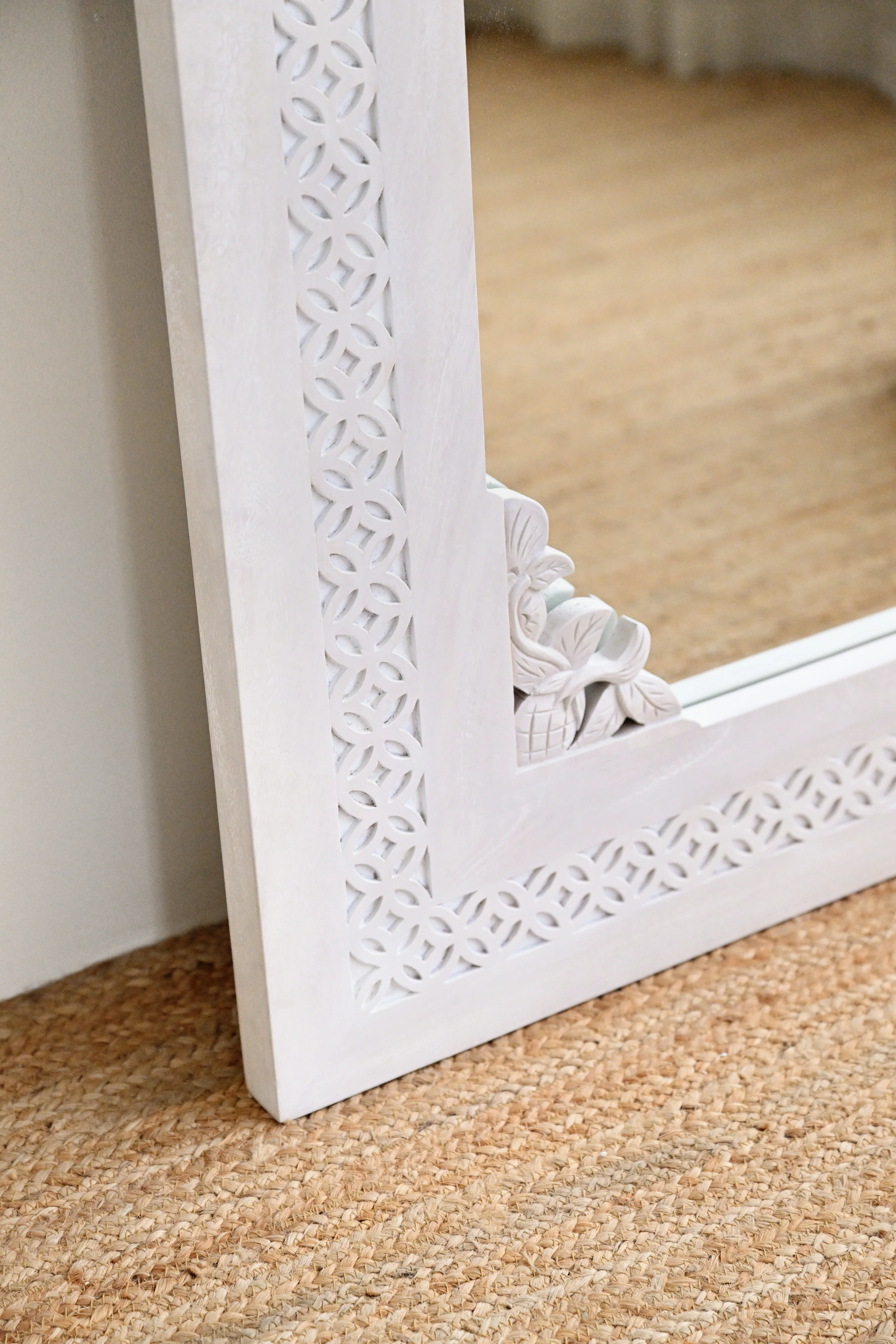 Ketok Standing Mirror - White Wash 200cm x 100cm - Image 3
