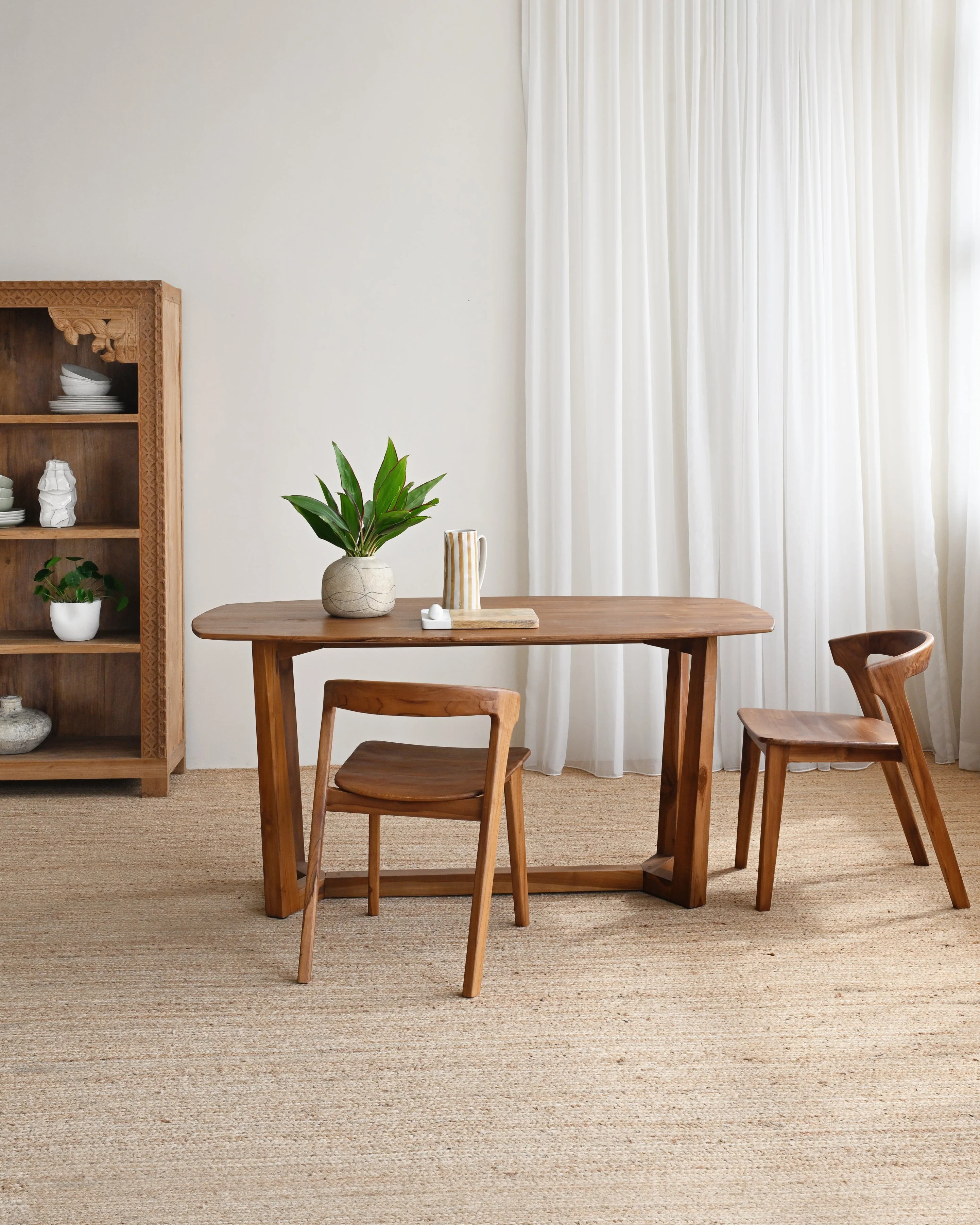 Kinta Teak Dining Chair - Dark Teak - Image 3