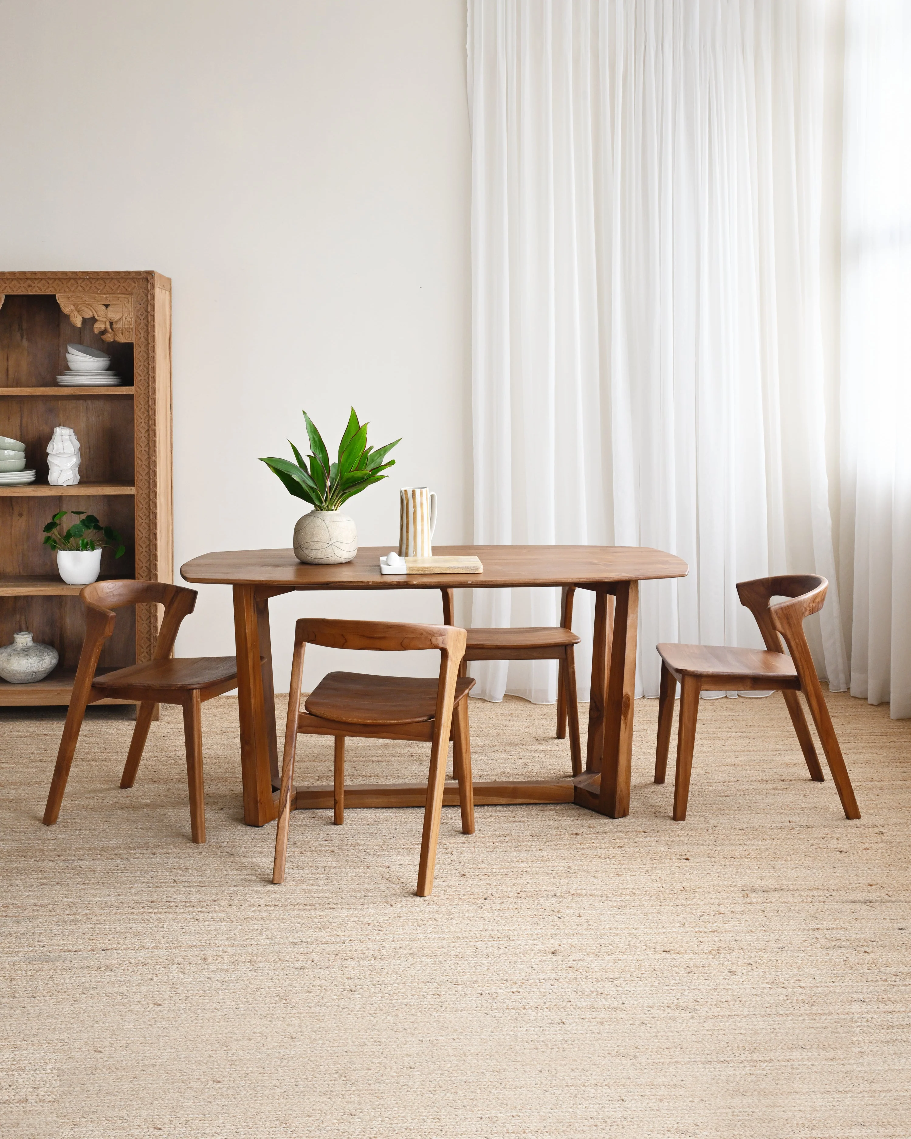 Kinta Teak Dining Chair - Dark Teak - Image 4