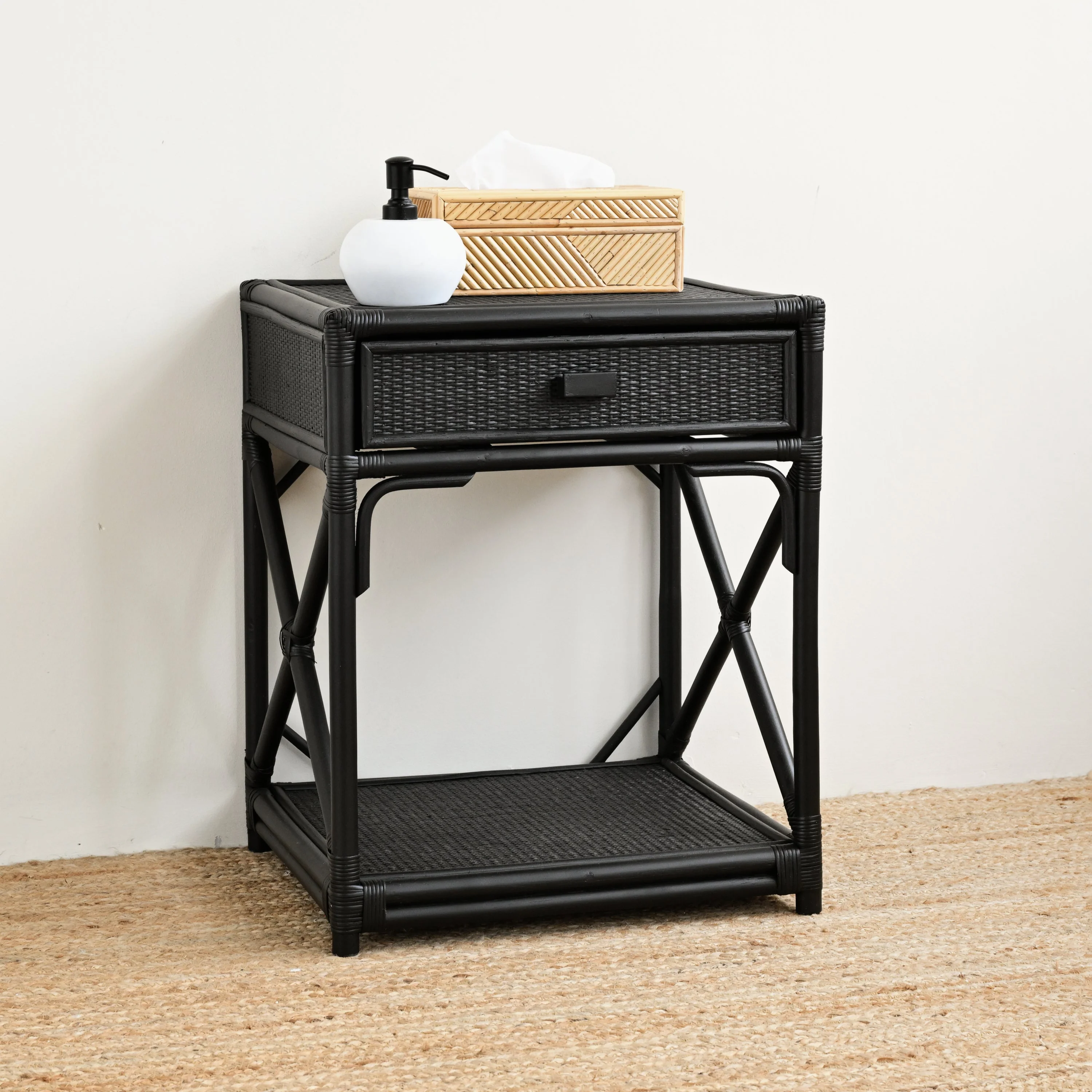 Laguna Rattan Bedside Table - Image 20