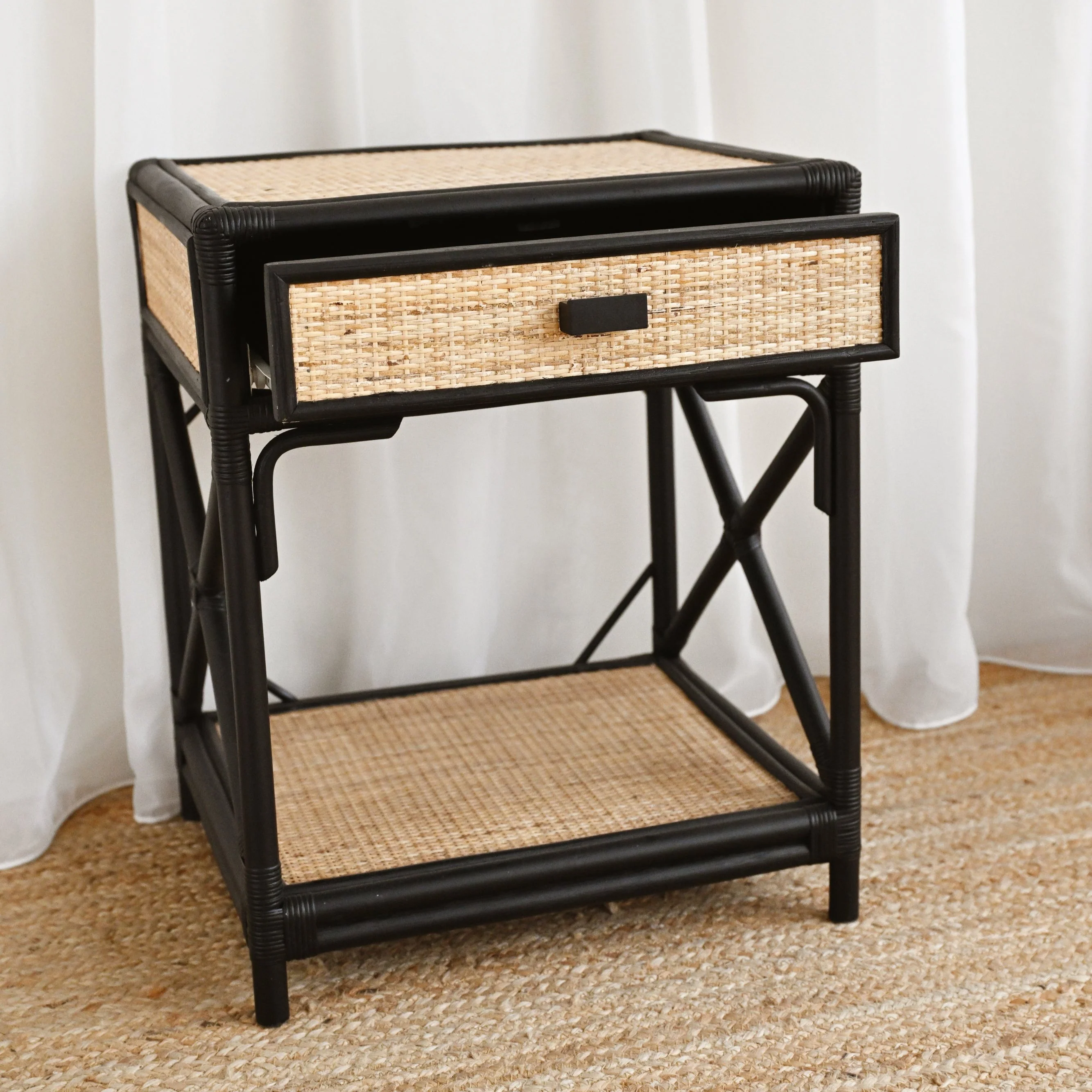 Laguna Rattan Bedside Table - Image 7