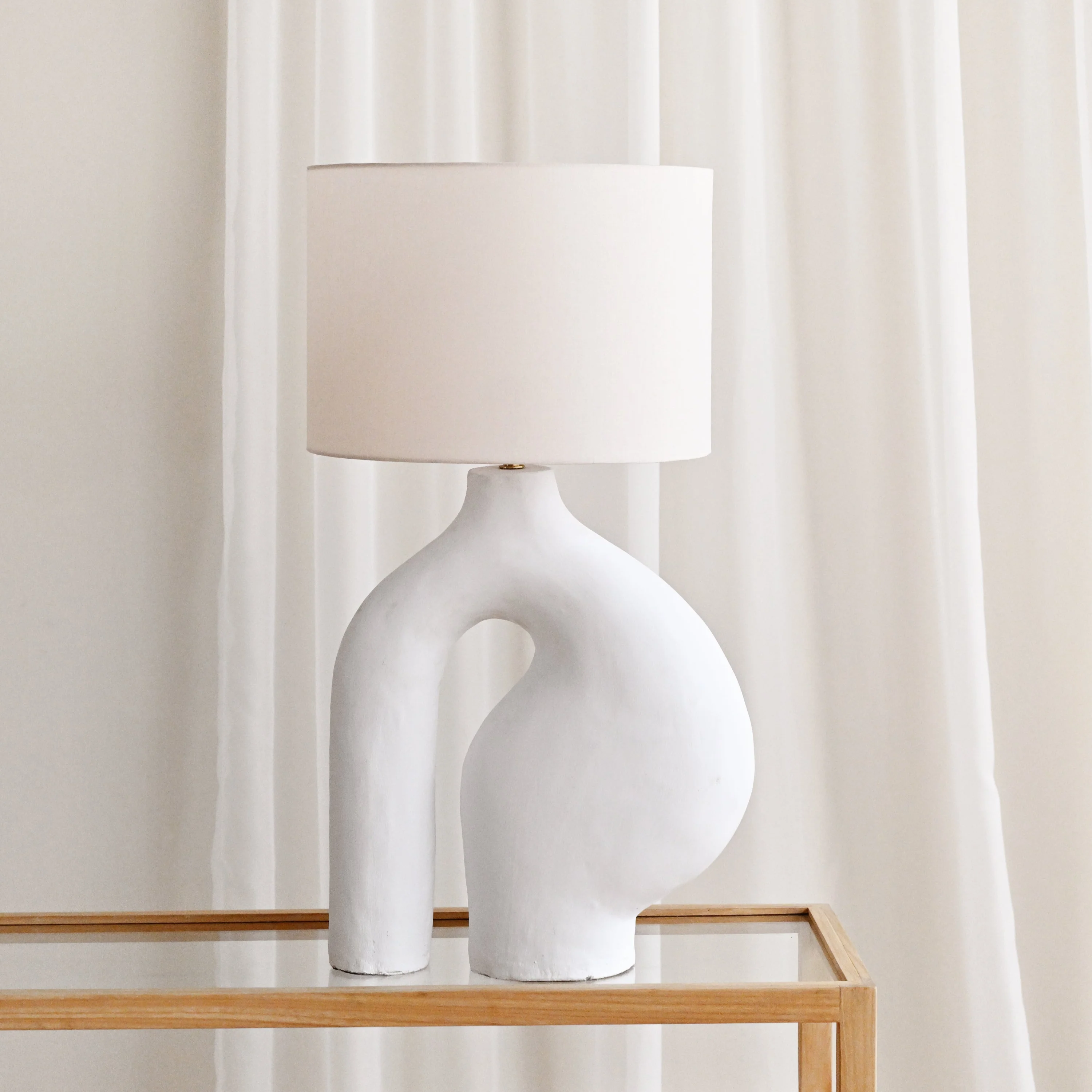 Langsa Table Lamp - White - Image 2