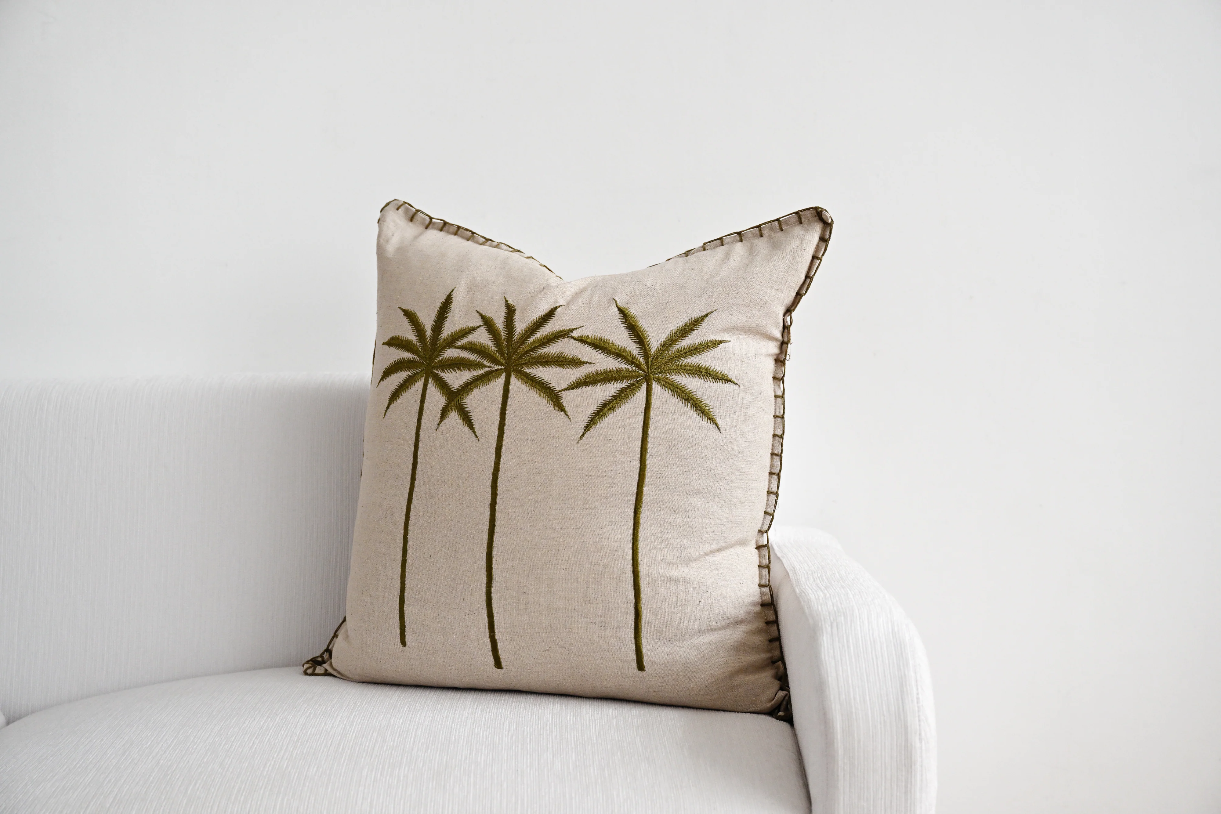 Lillian Palm Tree Cushion Cover - Image 3
