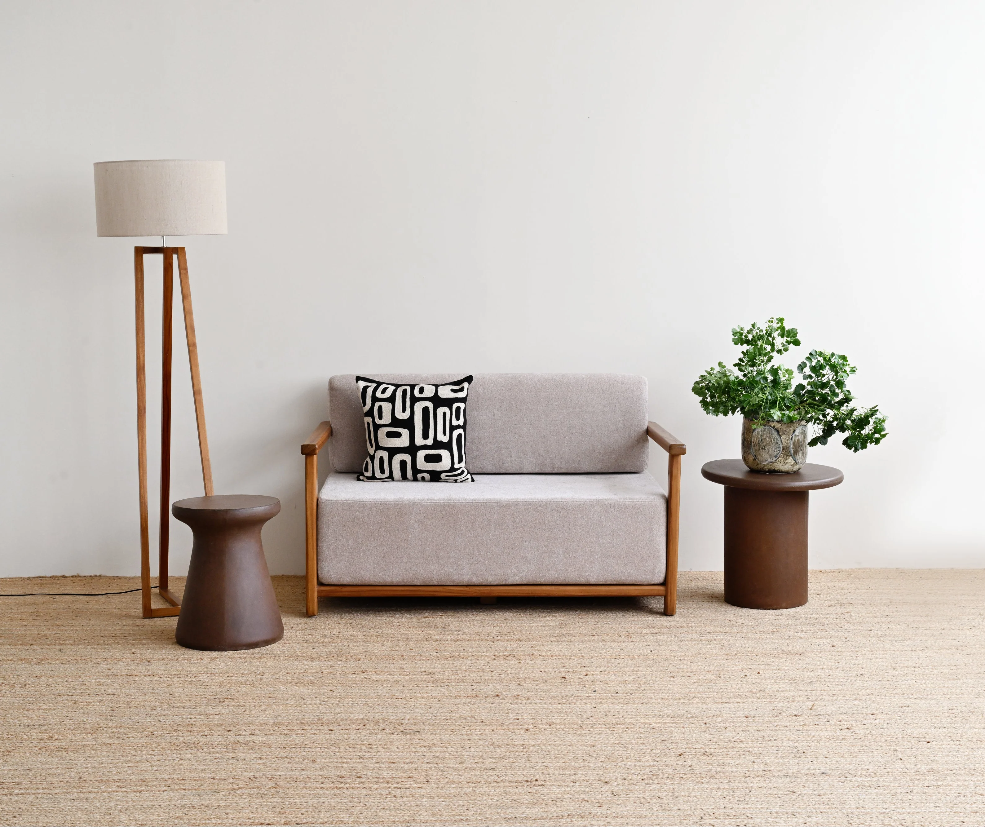 Lipari Concrete Side Table - Coffee - Image 3