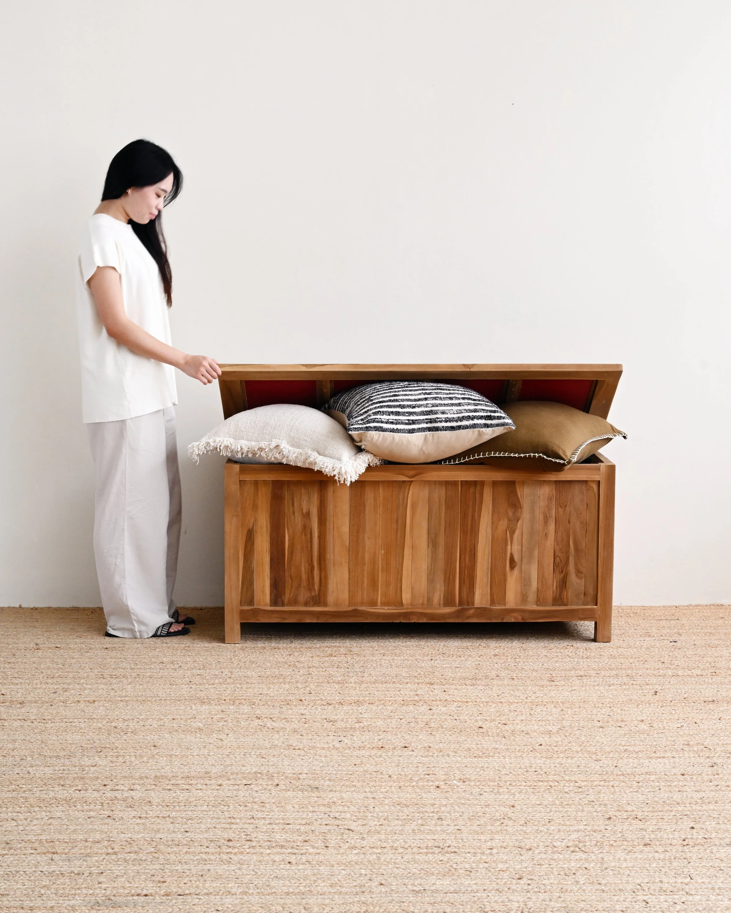 Lombok Outdoor Teak Storage Box - Image 3