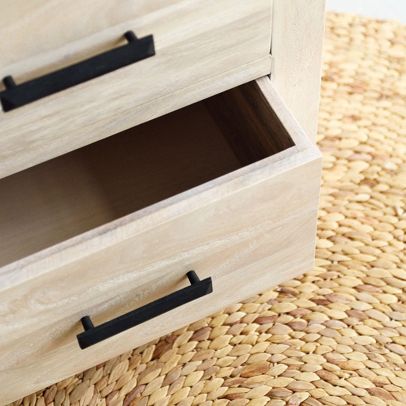 Lowanu Bedside Table - White Wash - Image 5
