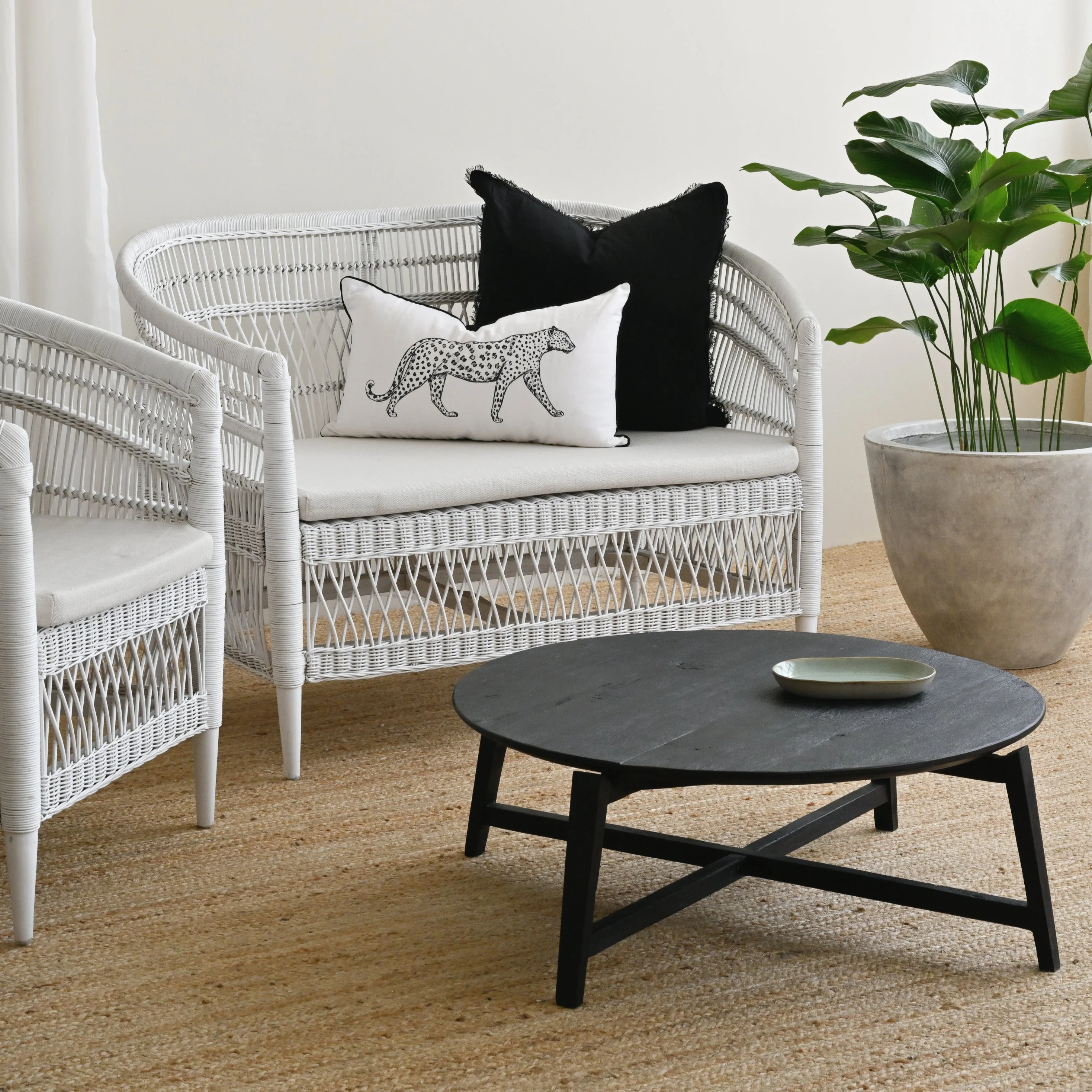 Milou Teak Coffee Table - Black - Image 15