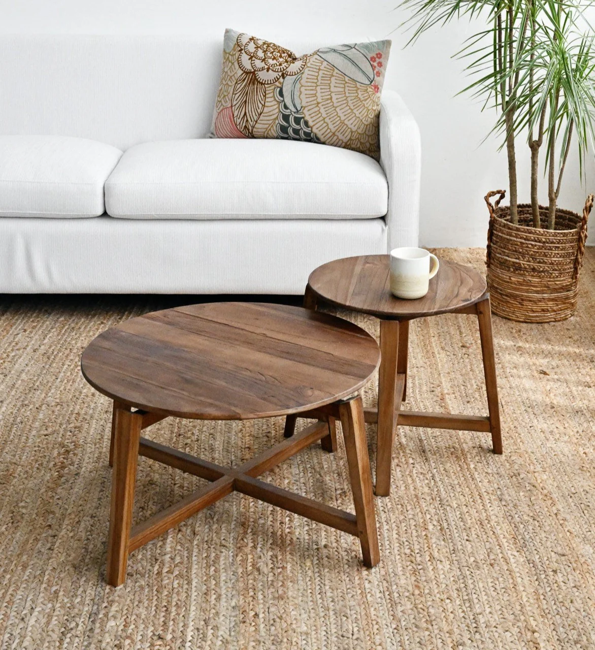 Milou Teak Coffee Table - Natural - Image 11