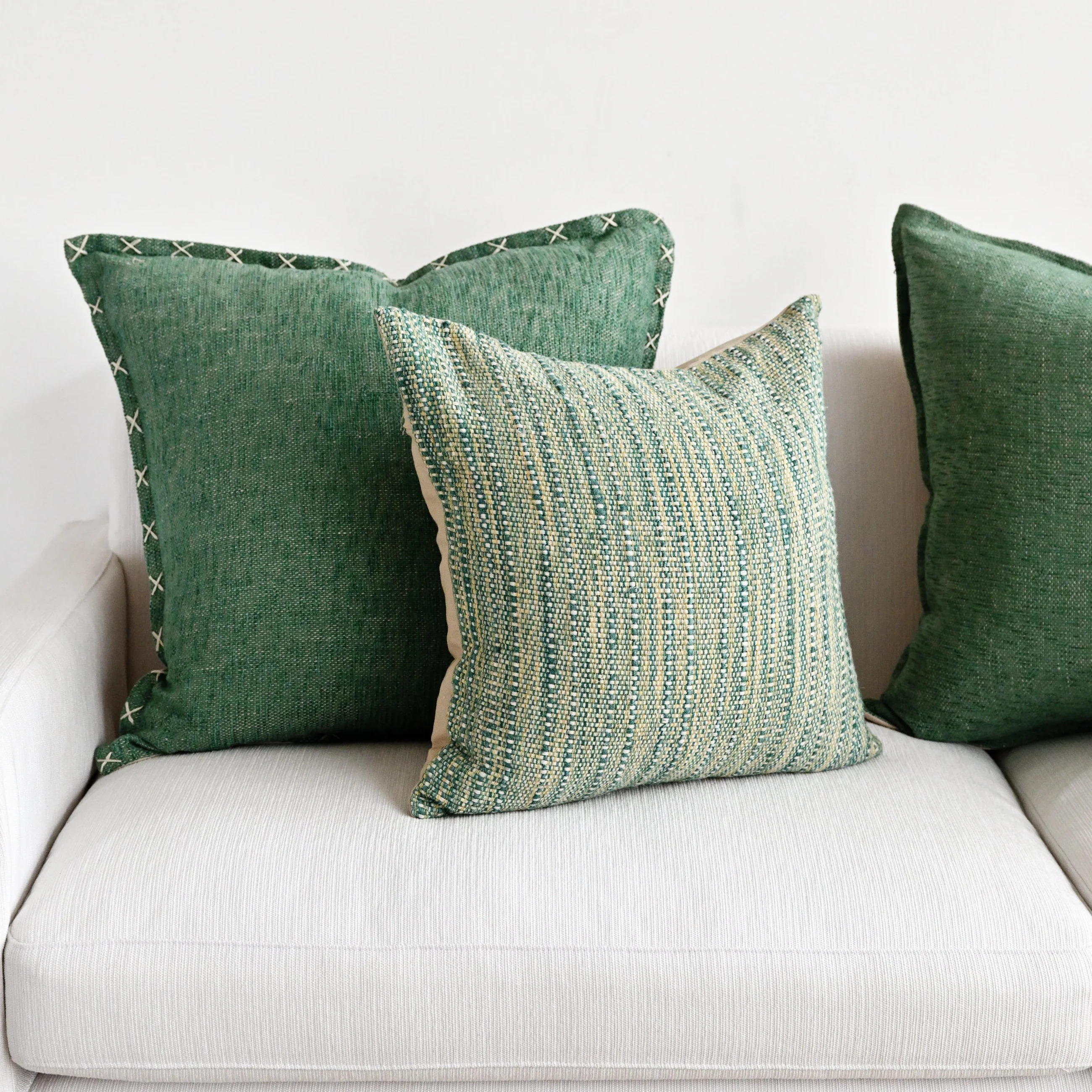 Mirai Green Cushion Cover - 45cm x 45cm - Image 5