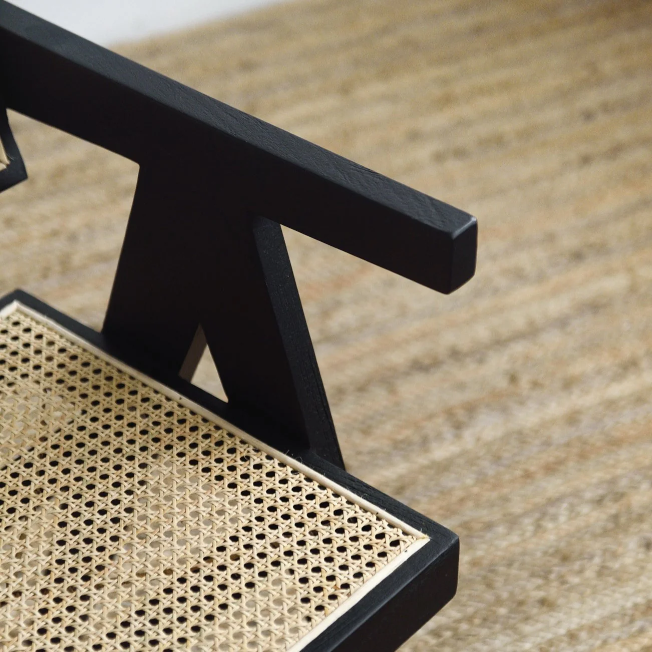 Molly Teak Dining Chair - Black - Image 4