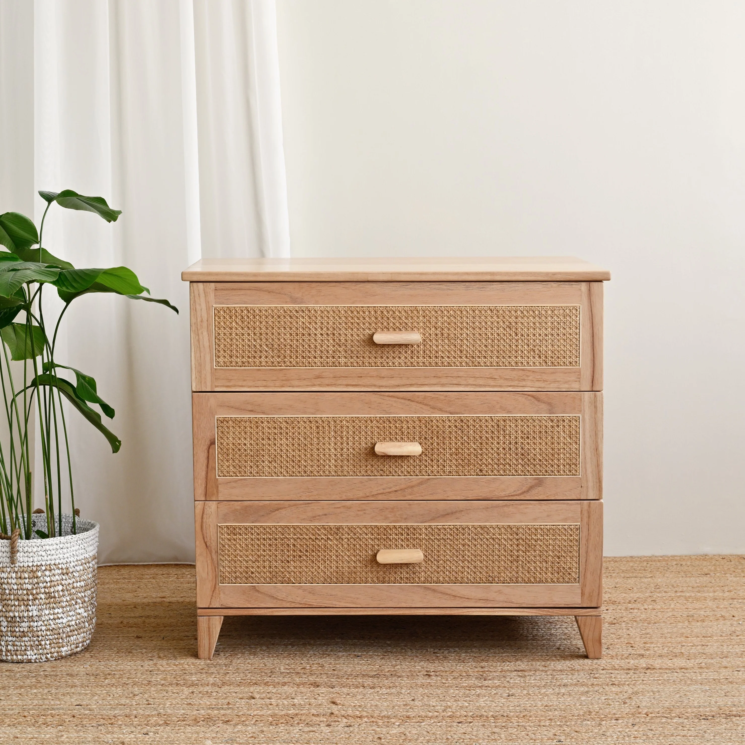 Nami Wood Chest of Drawers - Natural - Image 9
