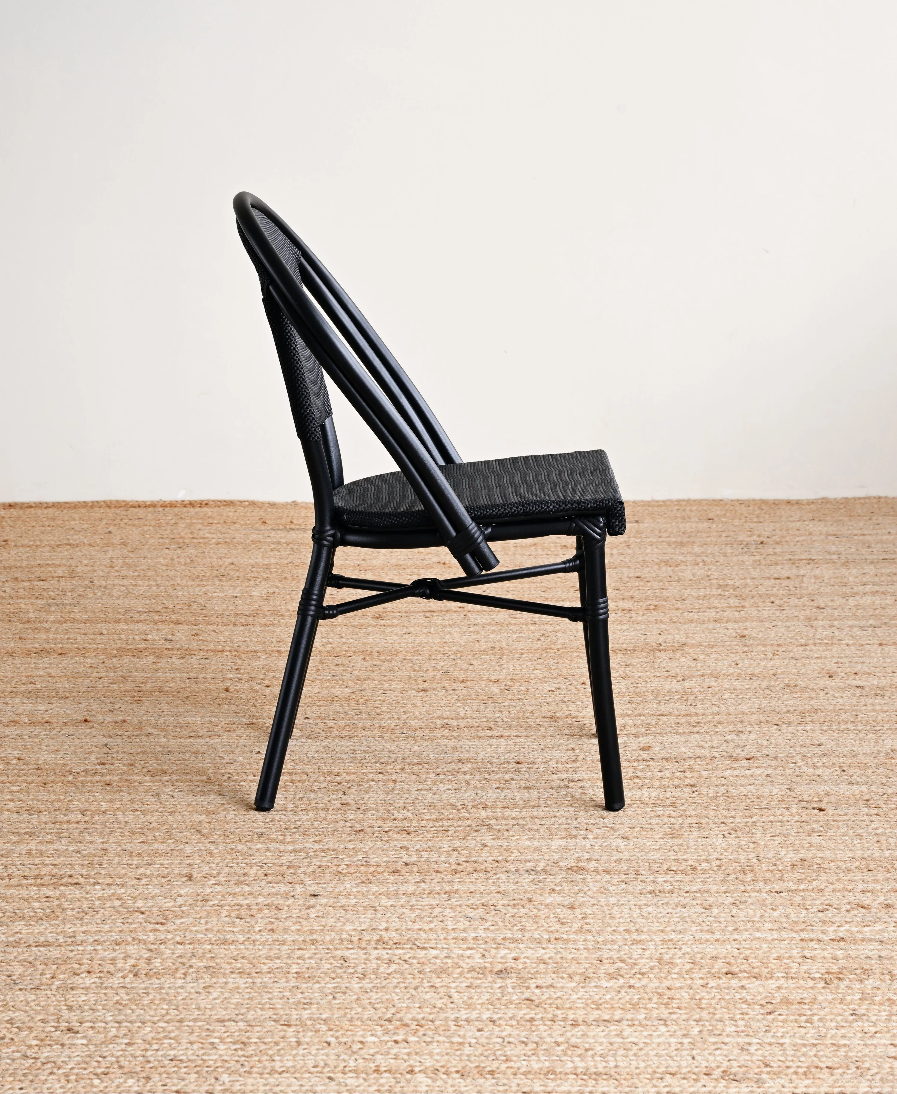 Outdoor Armless Teslin Dining Chair - Black - Image 10