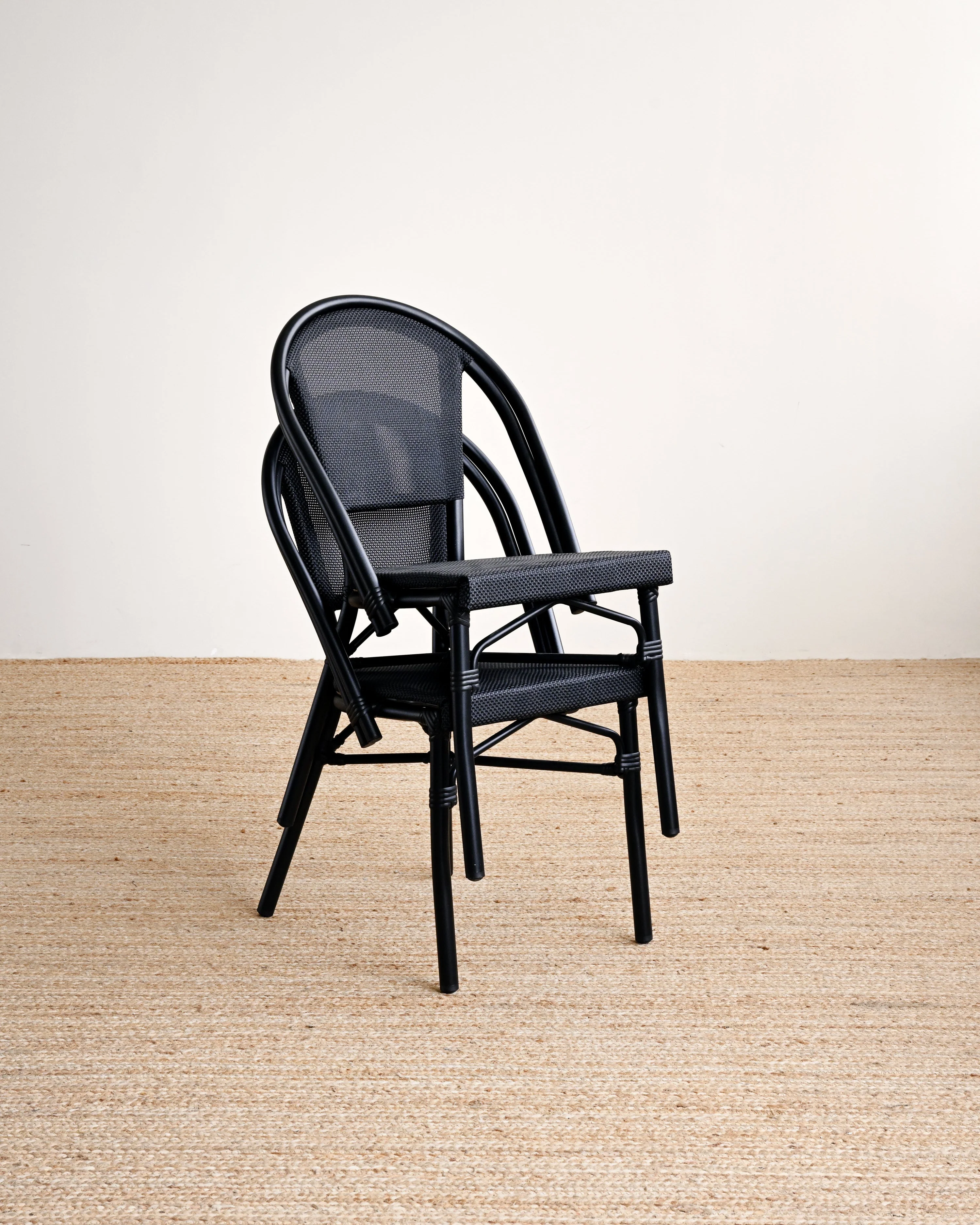 Outdoor Armless Teslin Dining Chair - Black - Image 12