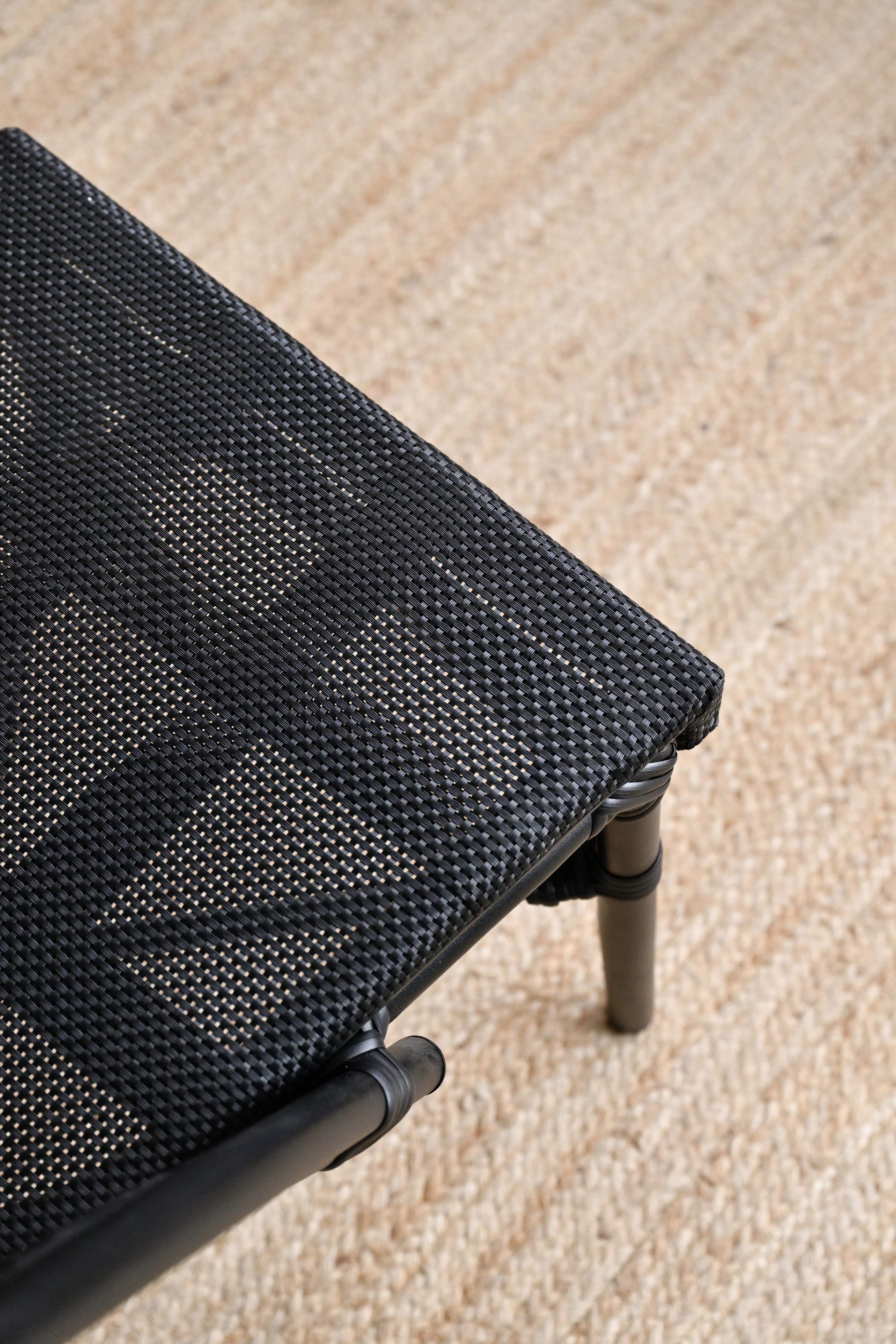 Outdoor Armless Teslin Dining Chair - Black - Image 5