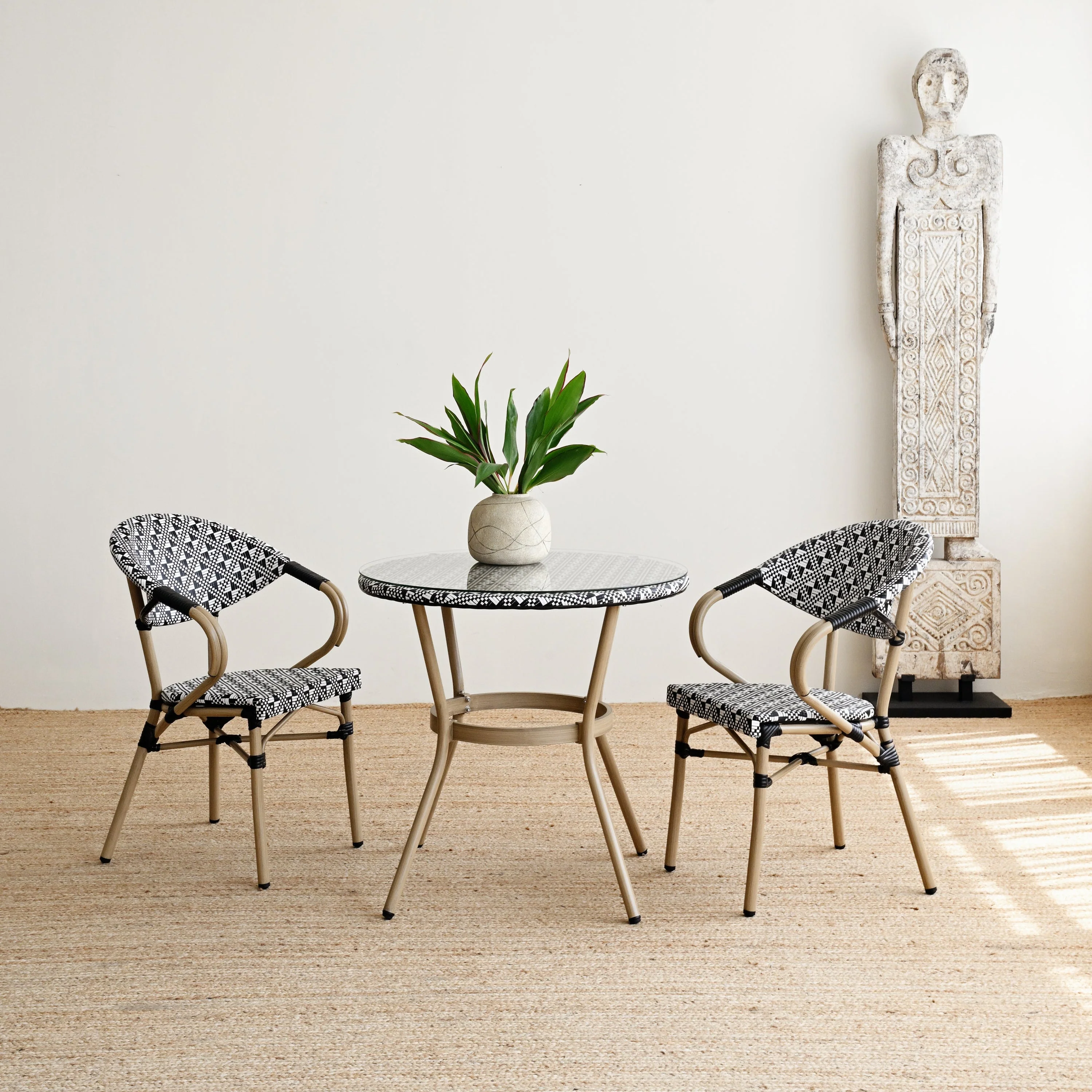 Outdoor Teslin Arm Dining Chair - Image 8