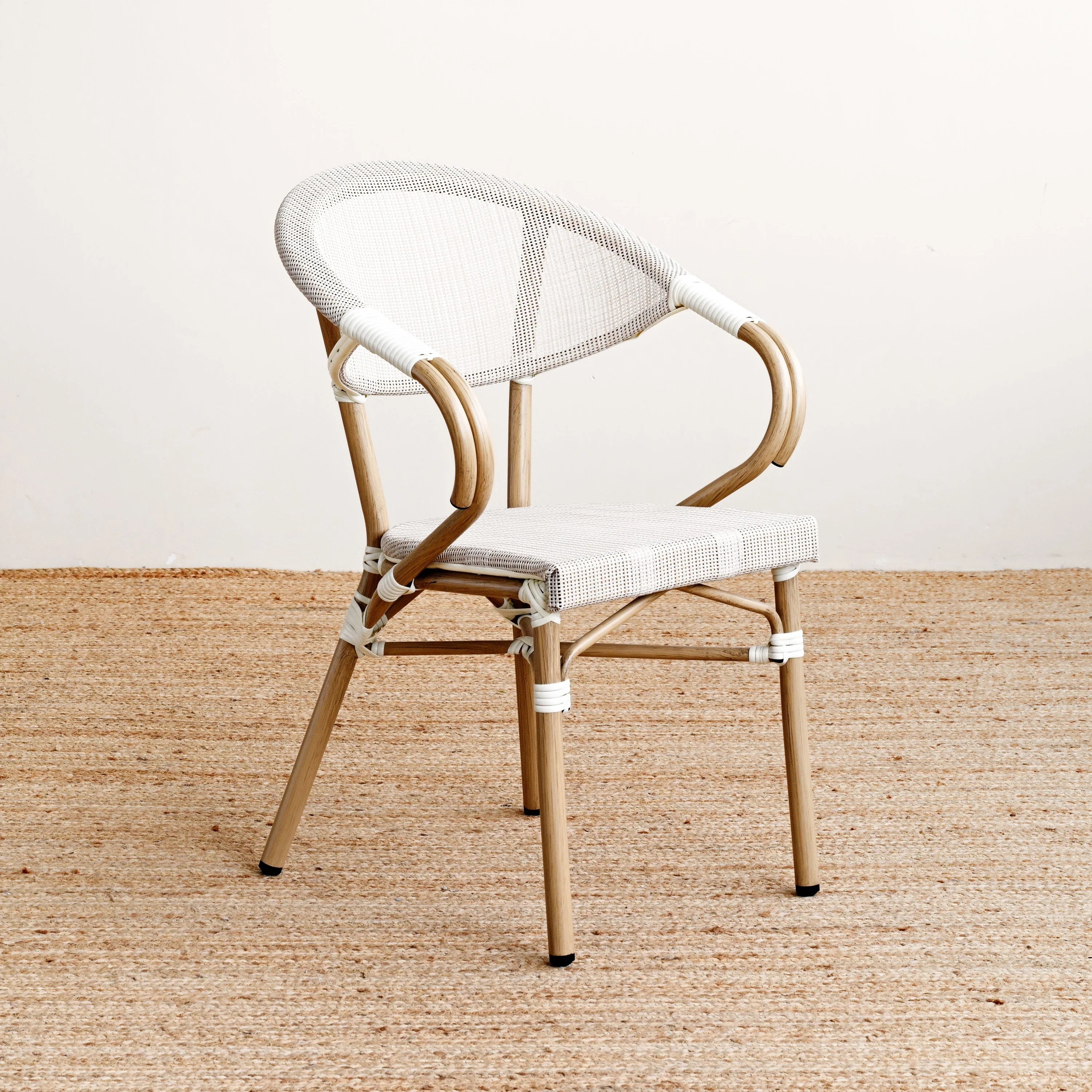 Outdoor Teslin Arm Dining Chair - Image 9