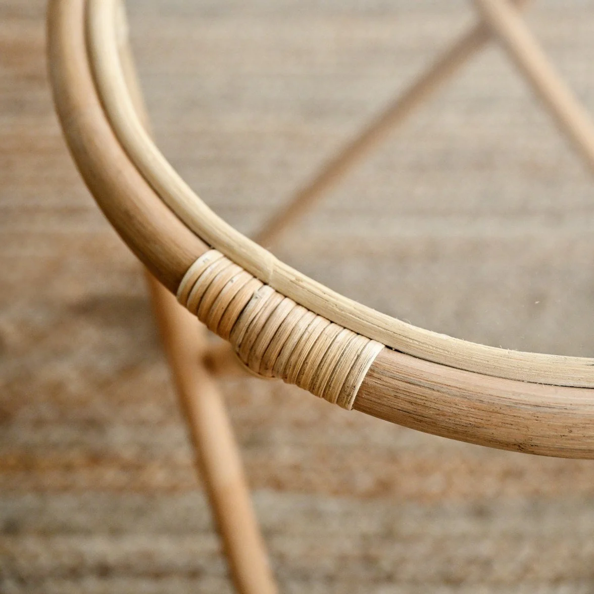 Oxygen Side Table with Glass - Natural - Image 4