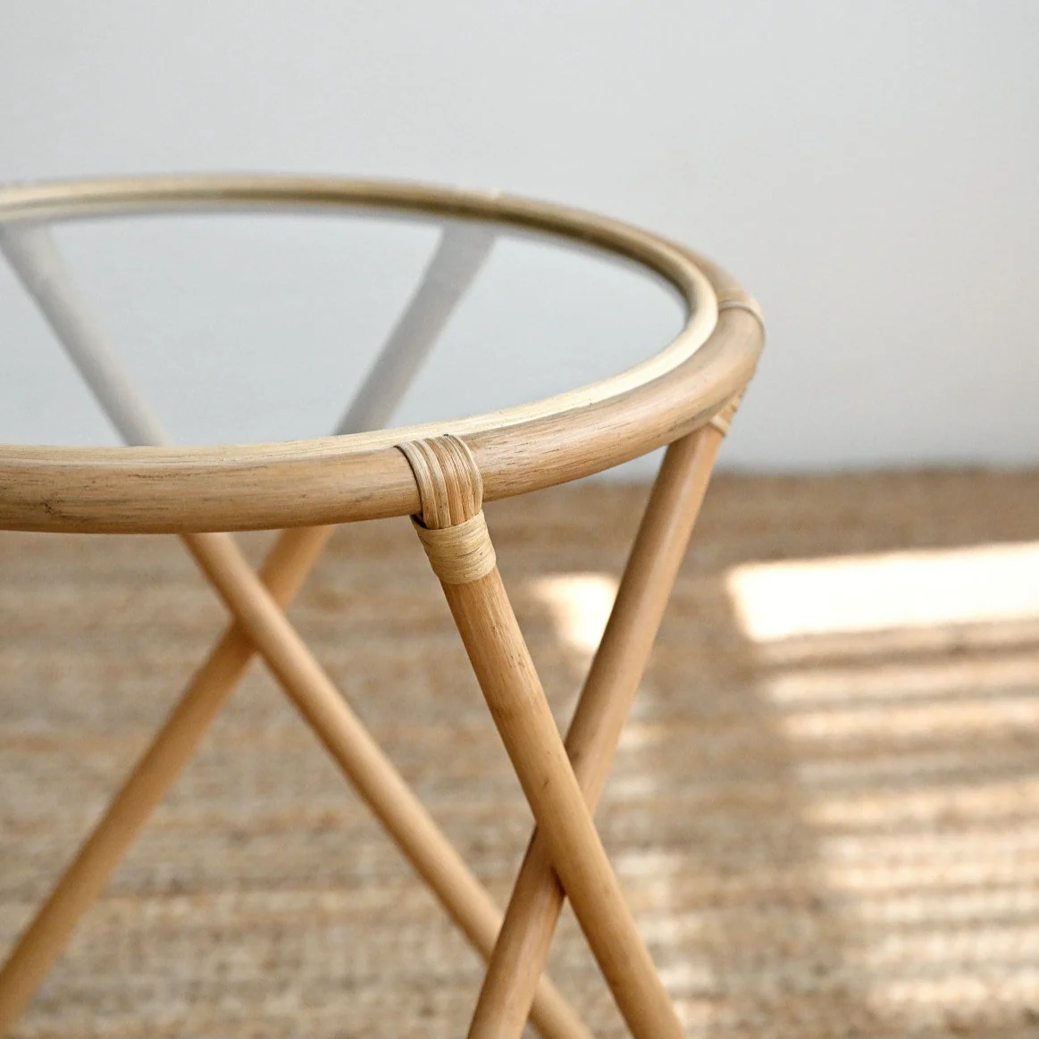 Oxygen Side Table with Glass - Natural - Image 5