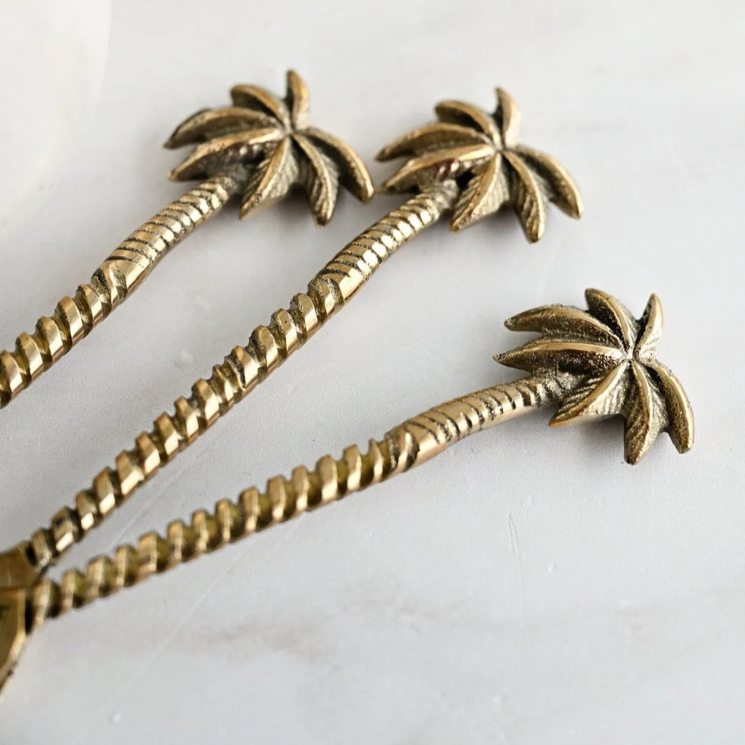 Brass Palm Tree Teaspoon - Image 2
