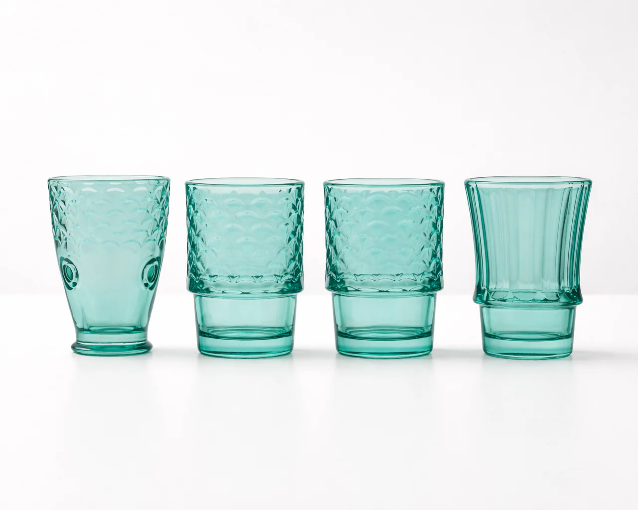 Porto Mare Green Tumblers 210ml - Set of 4 - Image 3