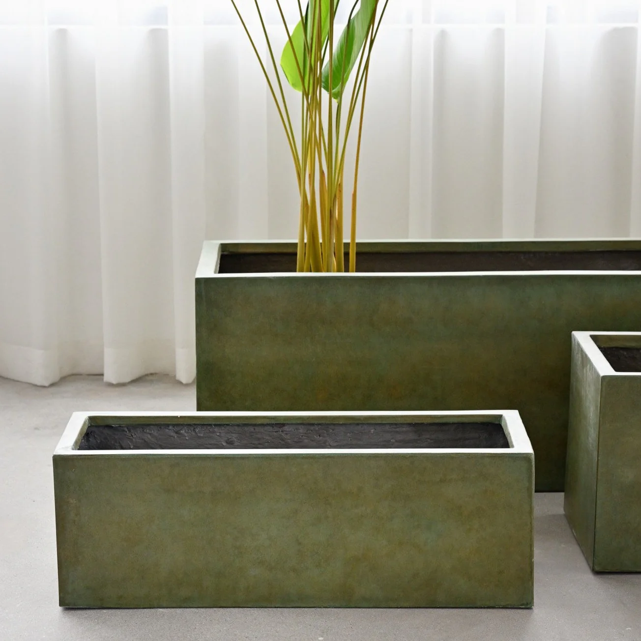Rectangle Planter Box - Copper Green - Image 4