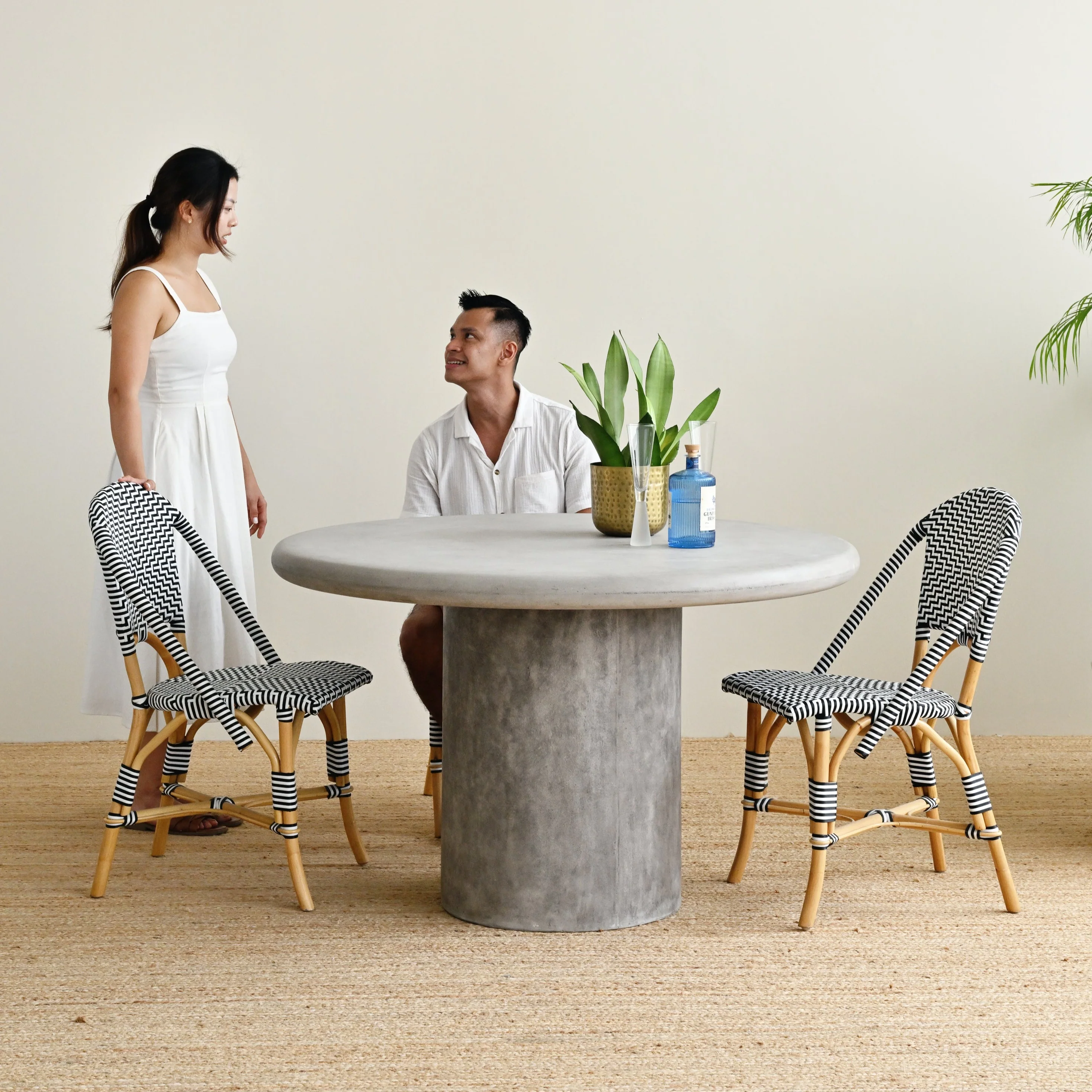 Rhodes Dining Table - Grey - Image 3
