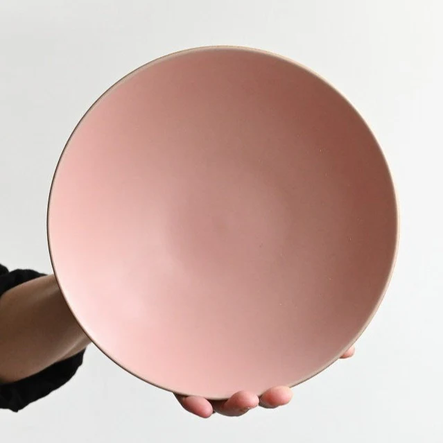 Rose Pink Wide Rim Bowl - Image 2