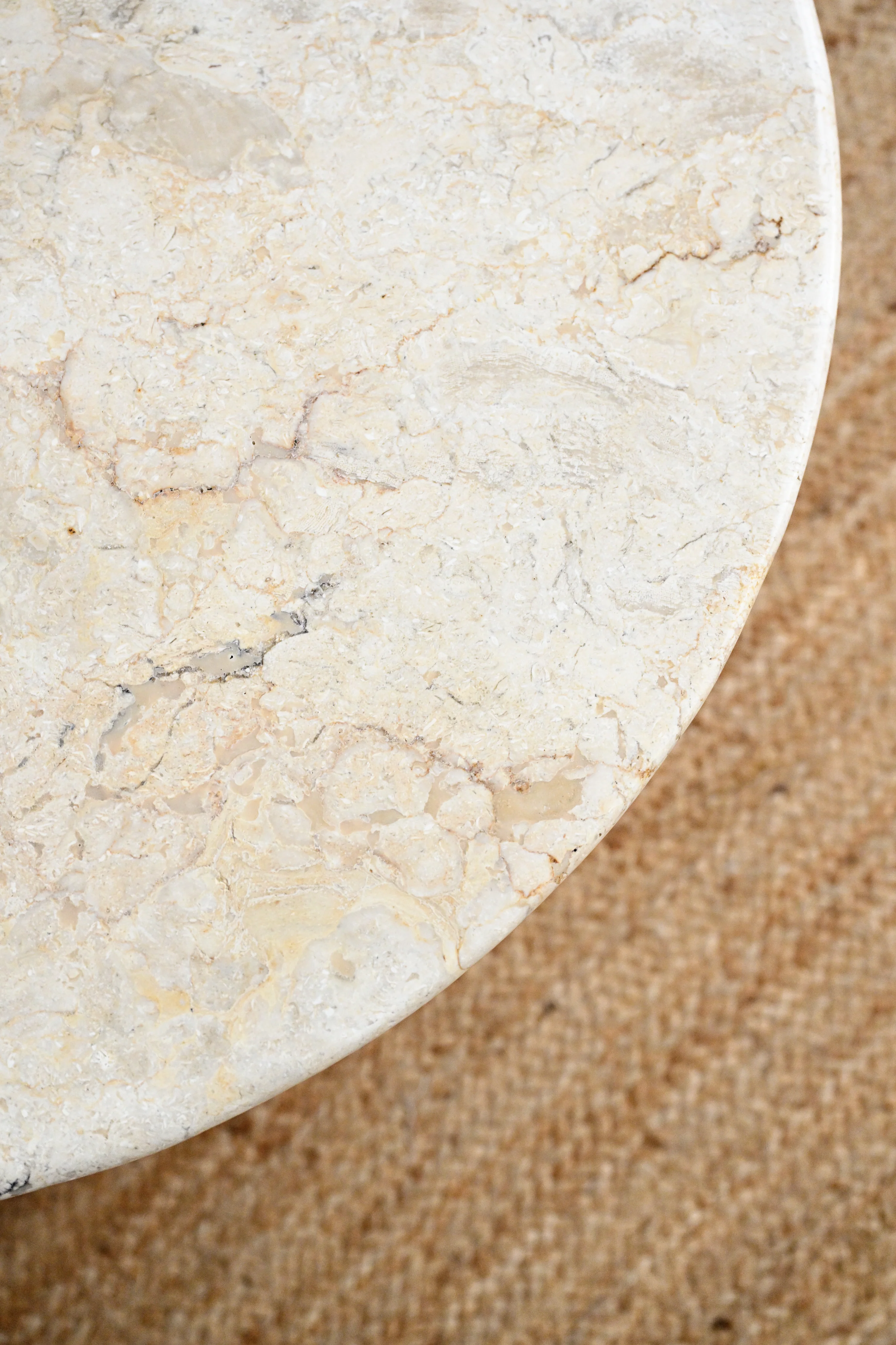 Round Marble Coffee Table - 70cm - Image 3