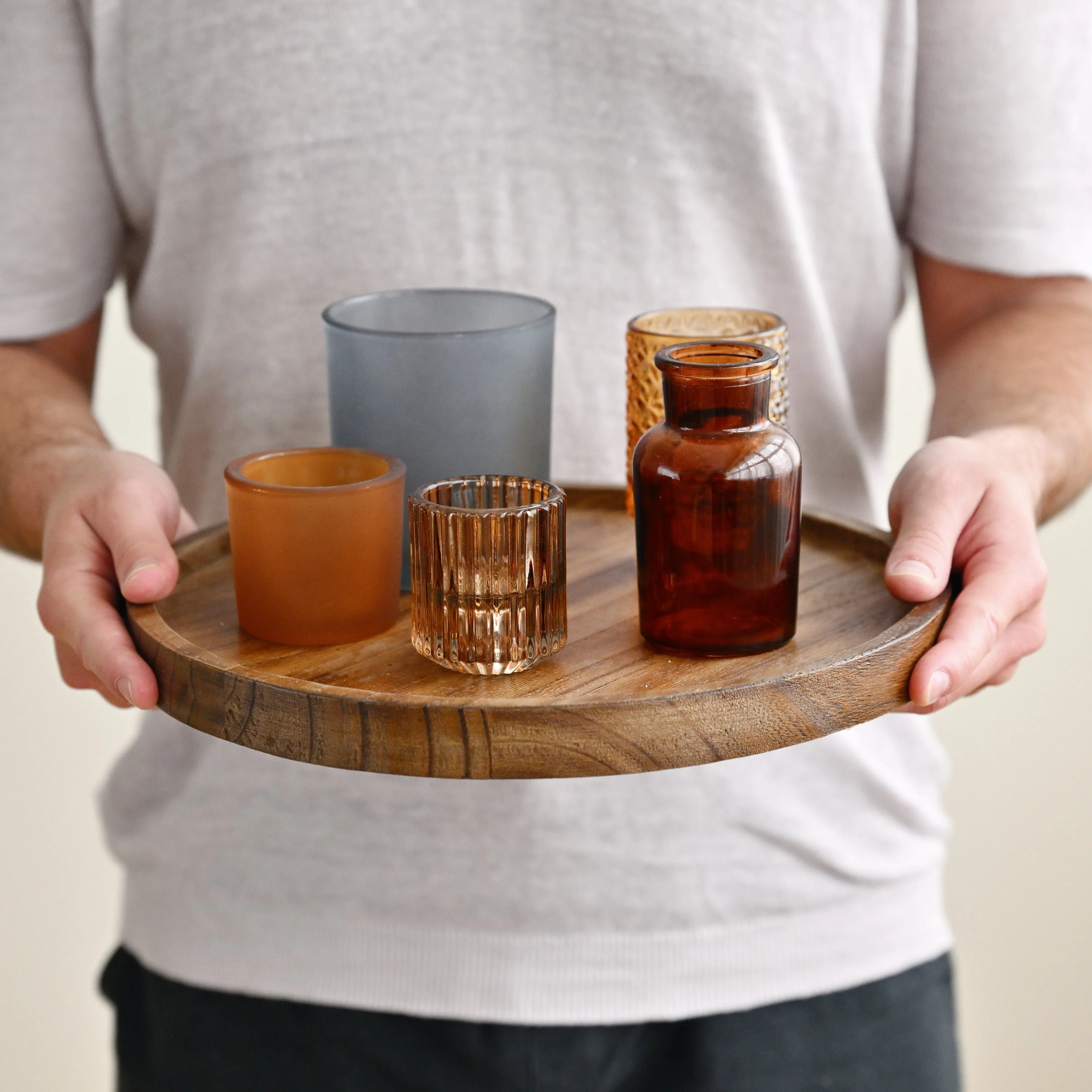 Sanga Tray Votive Brown (Set of 6) - Image 2