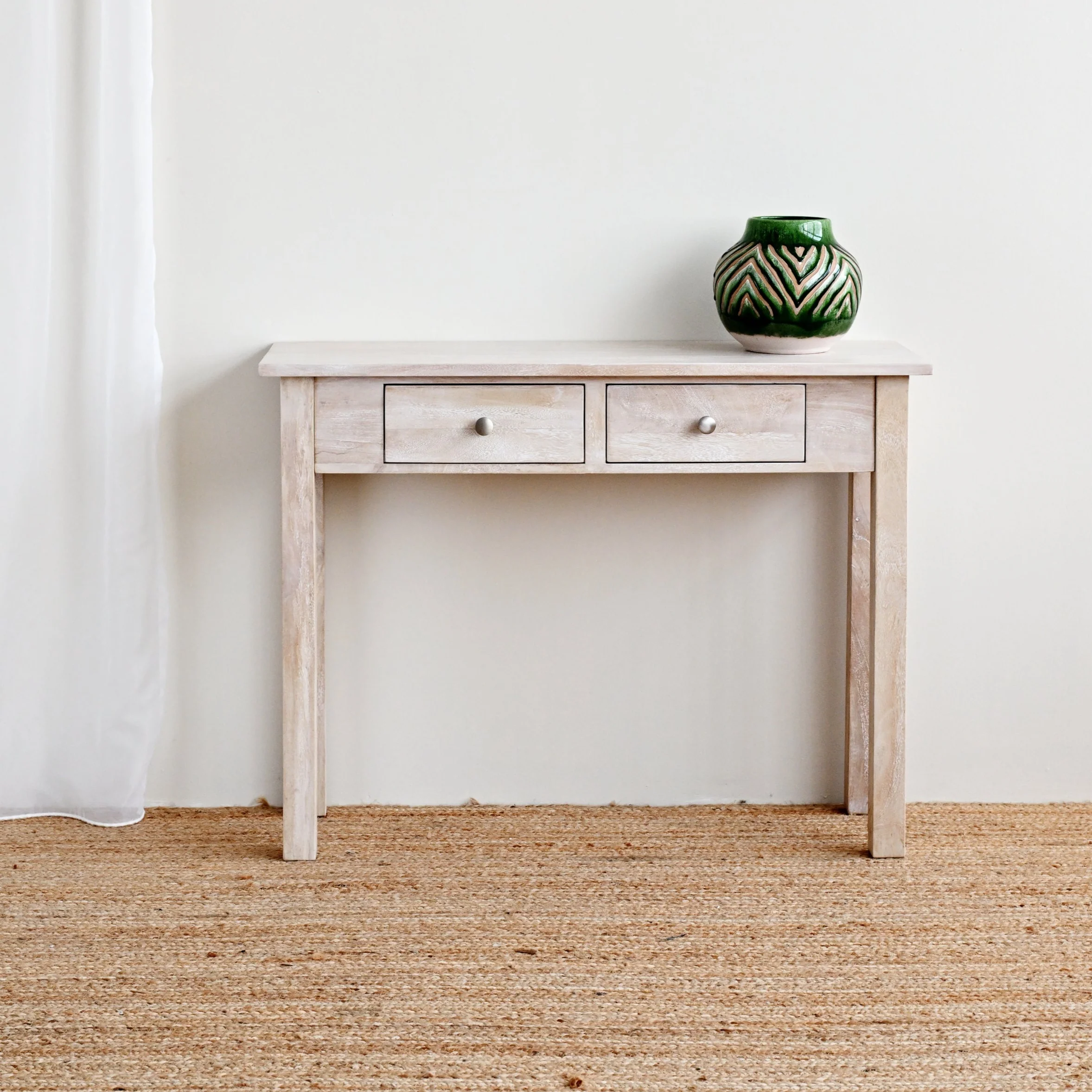 Santorini Side Console 100cm - White Wash
