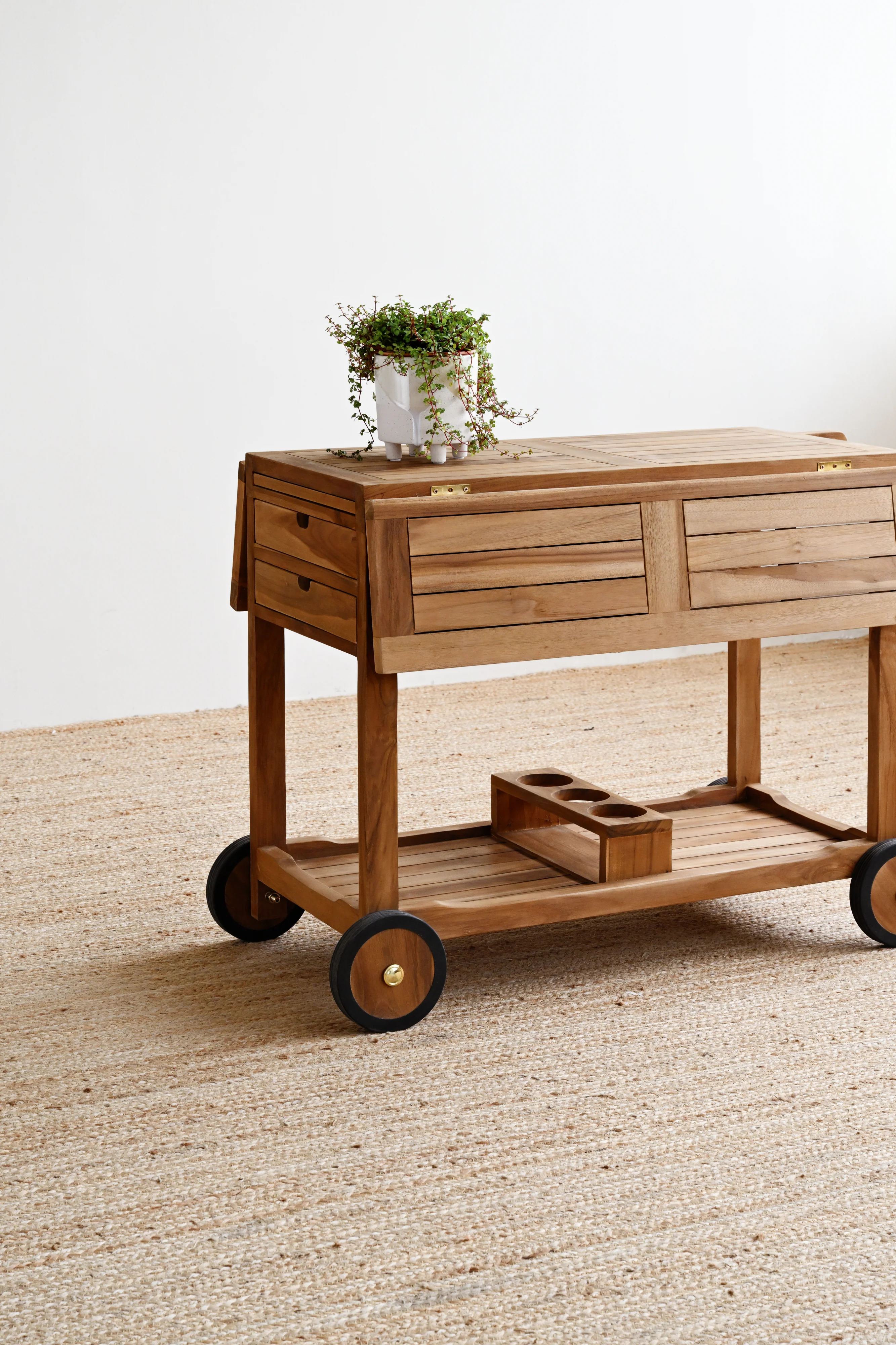 Troui Teak Trolley - Image 6