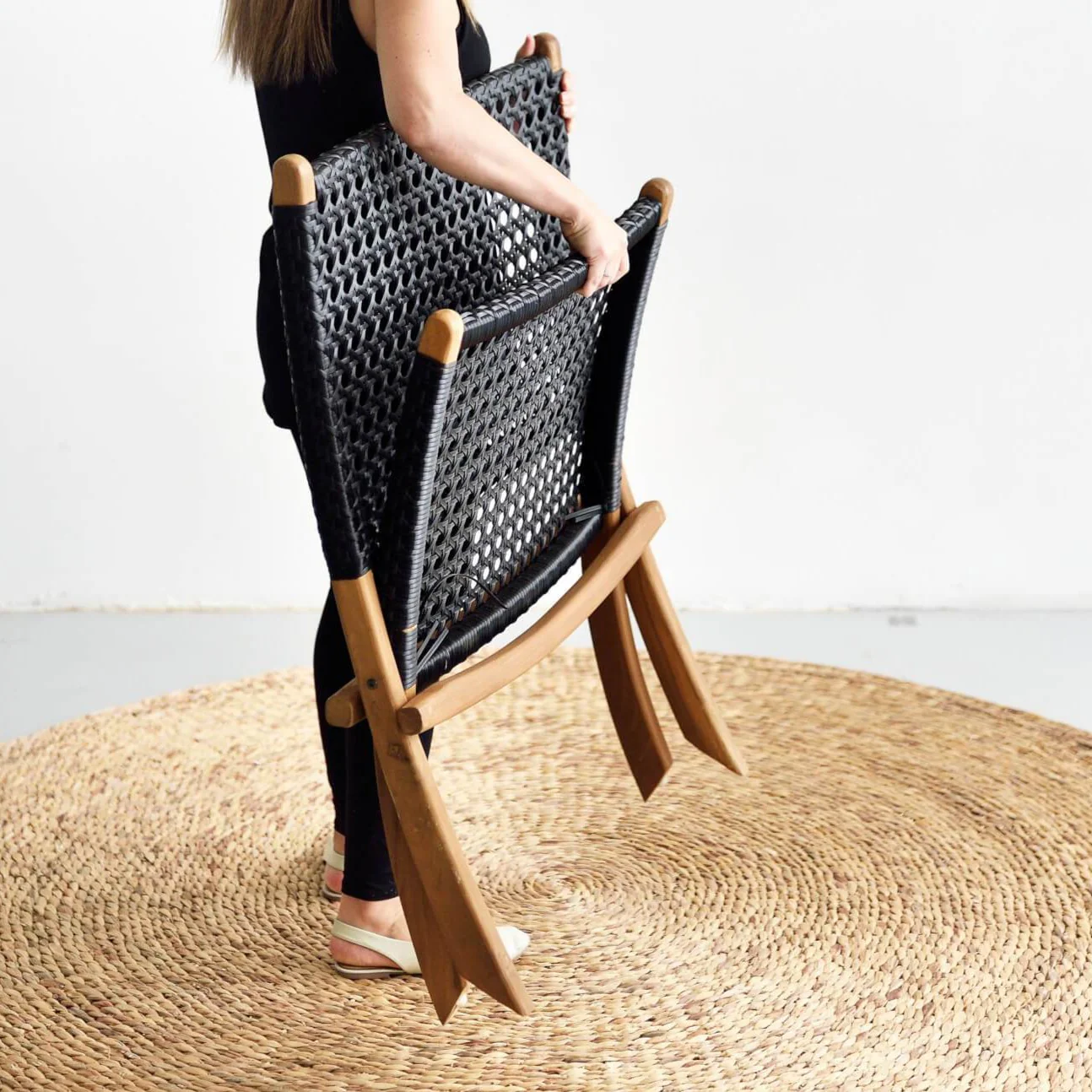 Venezuela Folding Chair - Noir - Image 3
